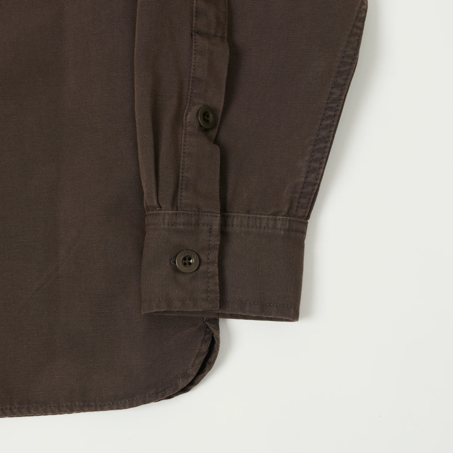 East Harbour Surplus 'MOAB 535' Overshirt - Chocolate - Image 4