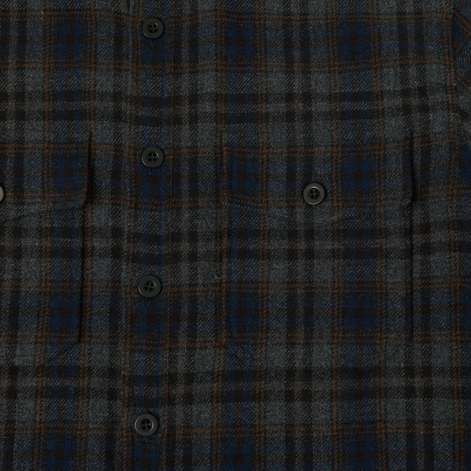 East Harbour Surplus 'MOAB 990' Plaid Overshirt - Navy/Grey - Image 3