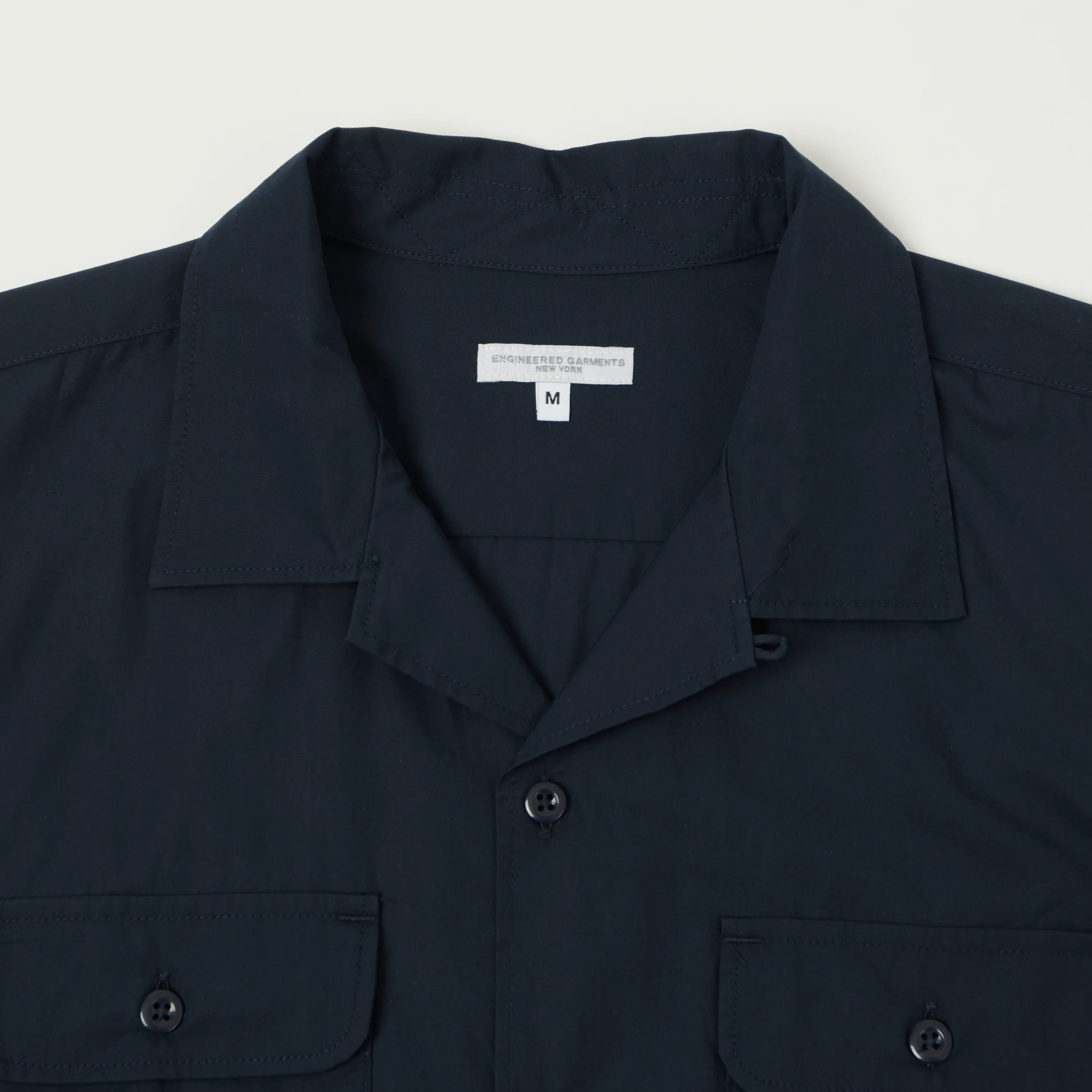 Engineered Garments Poplin Bowling Shirt - Dark Navy - Image 2