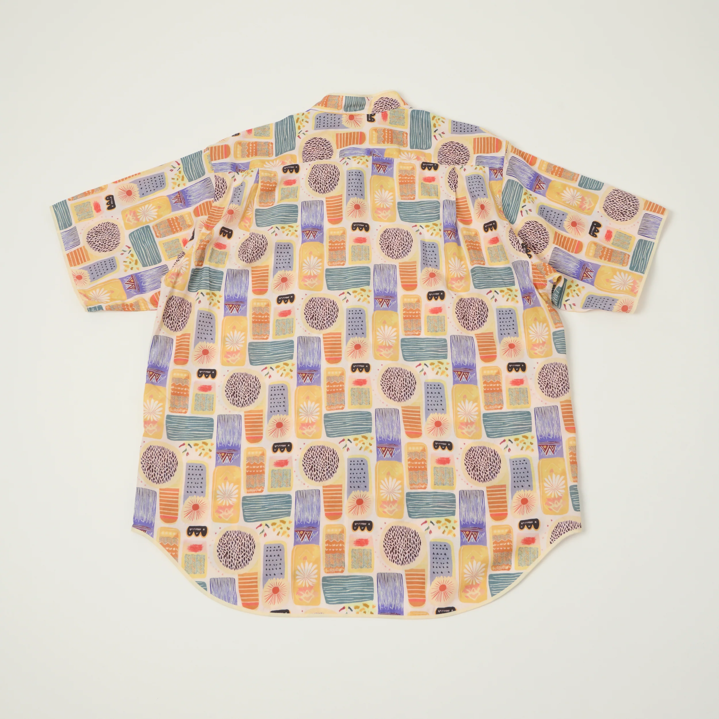Engineered Garments Tencel Jamaican 'Copley' Shirt - Pink/Blue - Image 7