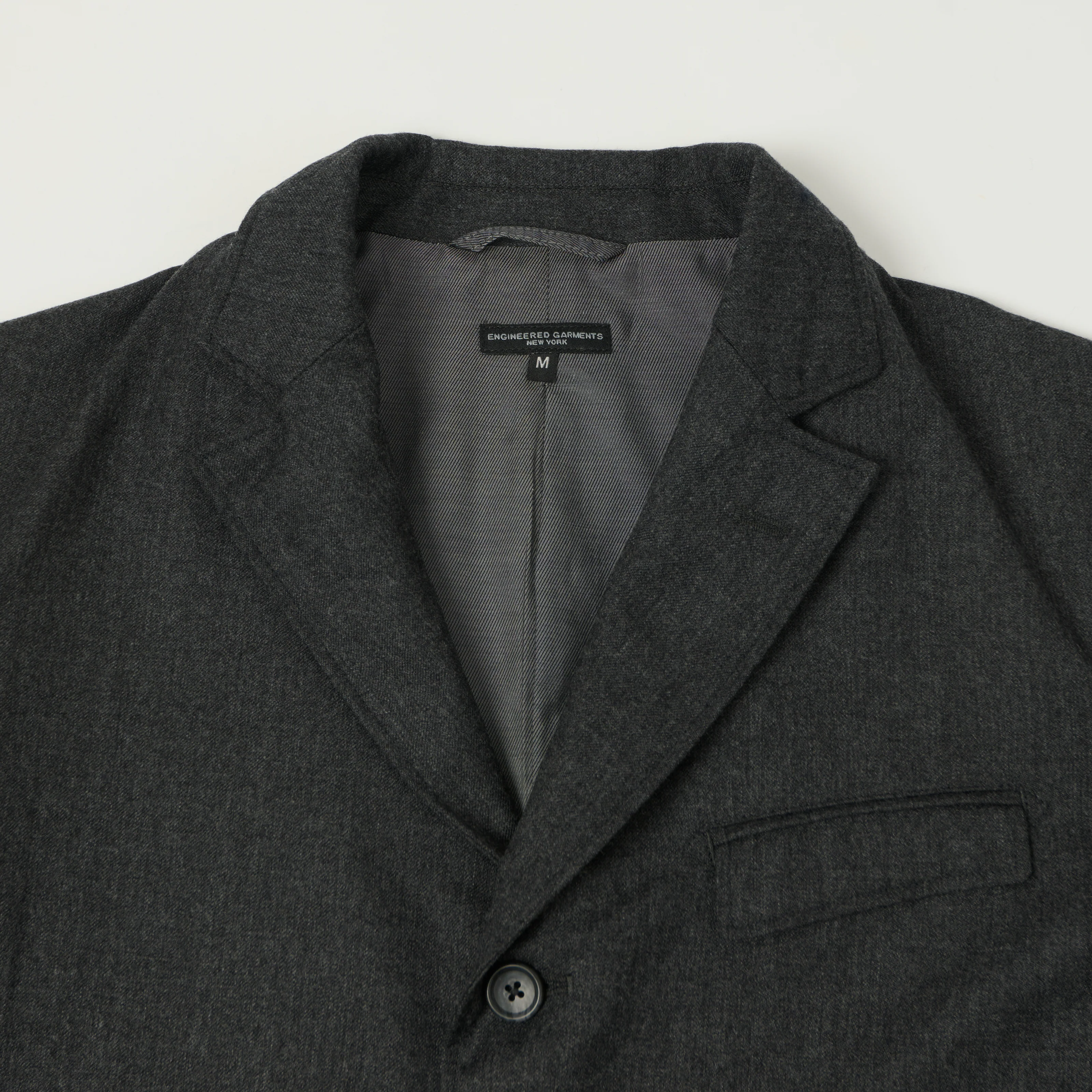 Engineered Garments Worsted Wool Twill 'Andover' Jacket - Charcoal - Image 2