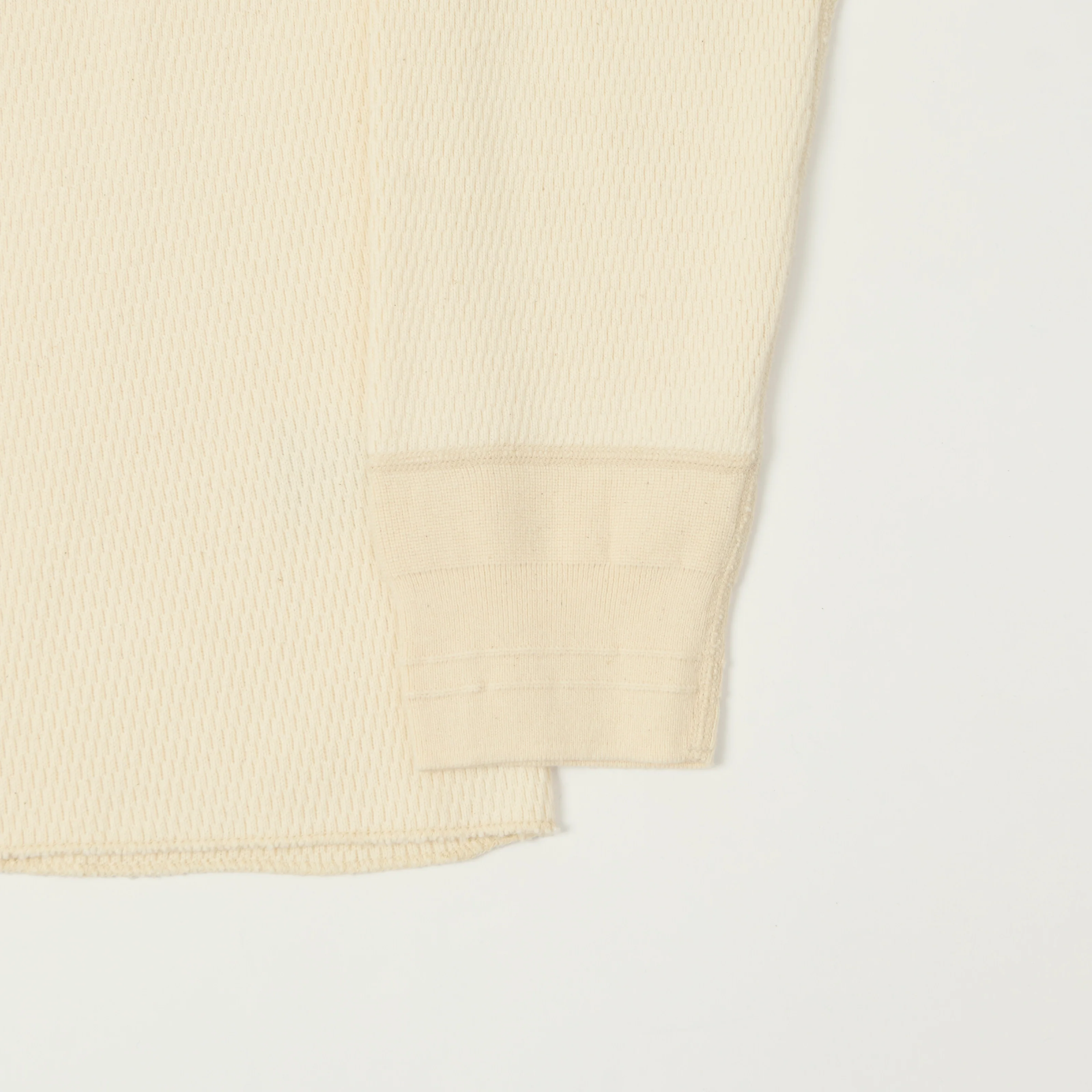FilMelange 'Dan' Honeycomb Knit Thermal T-Shirt - Natural - Image 3