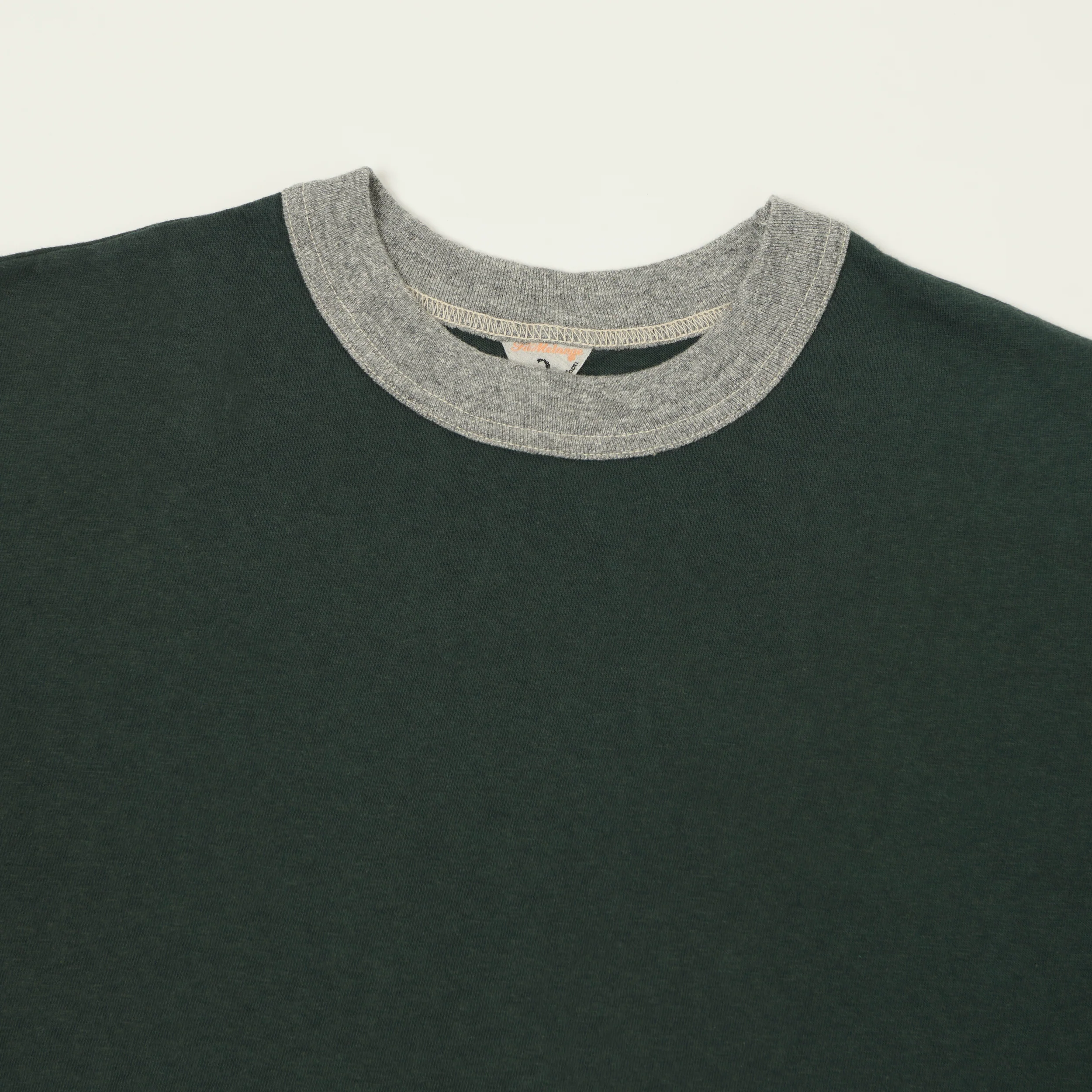 FilMelange 'Volker II' Ringer T-Shirt - Charcoal/Khaki - Image 2