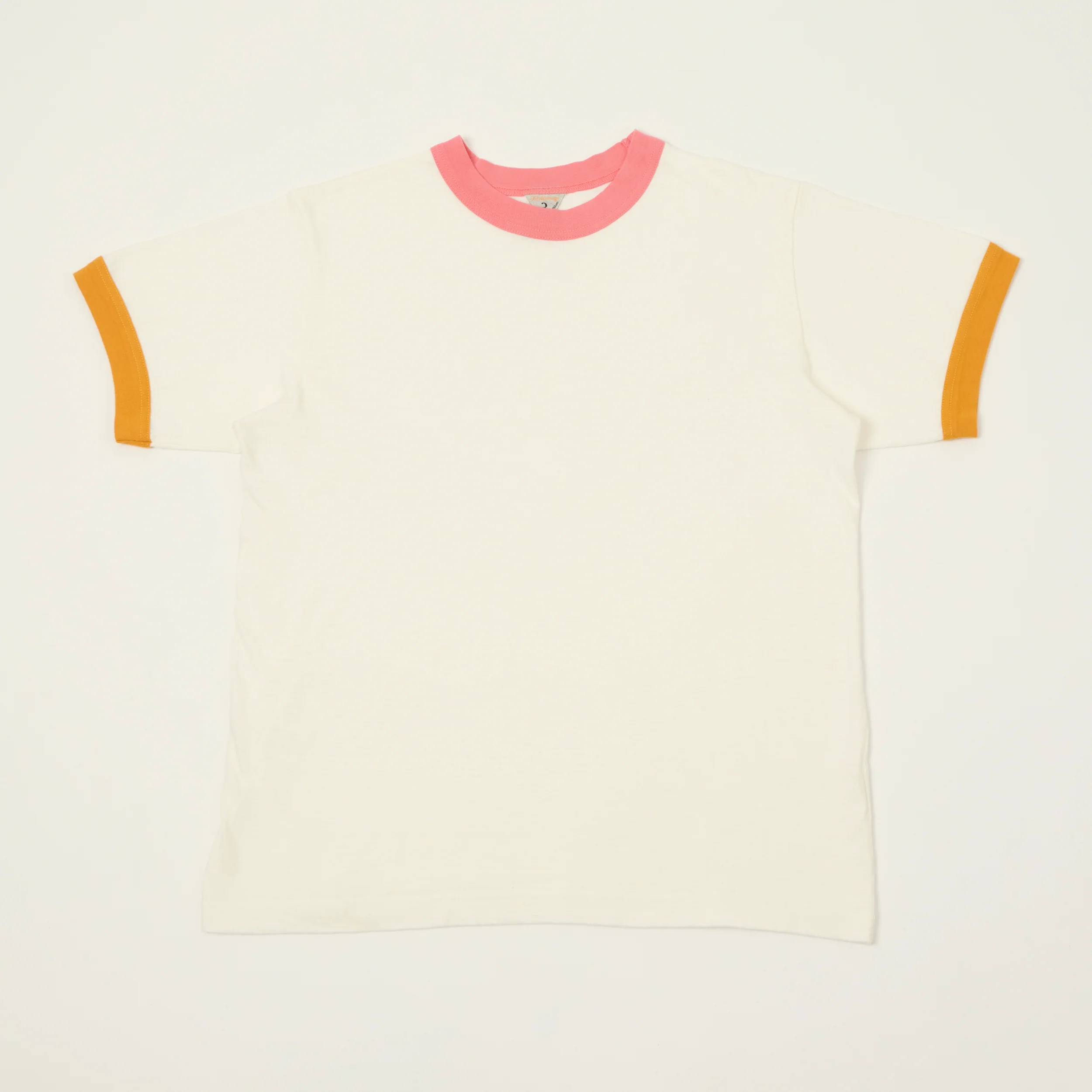 FilMelange 'Volker II' Ringer T-Shirt - White/Peach