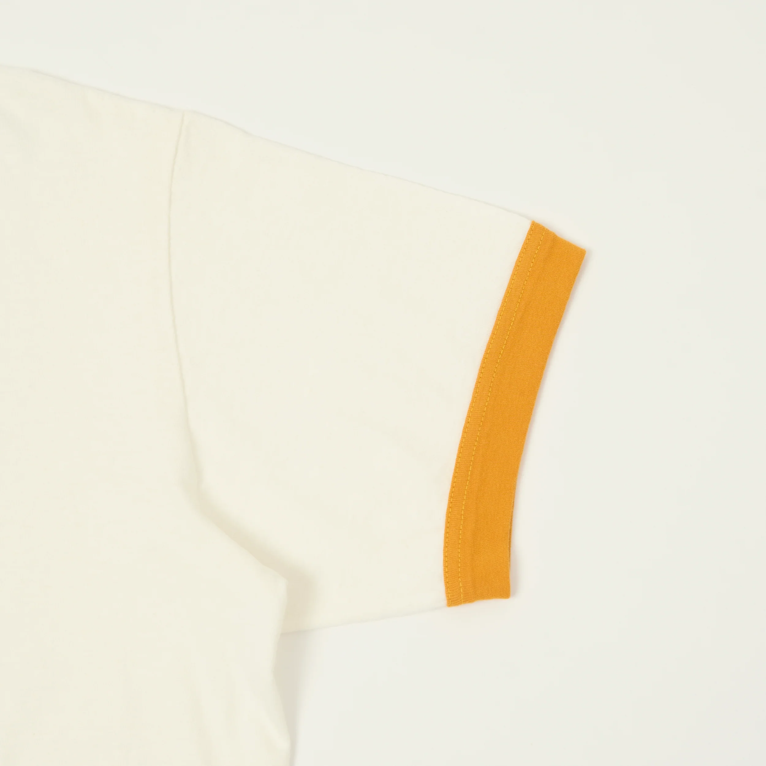 FilMelange 'Volker II' Ringer T-Shirt - White/Peach - Image 3