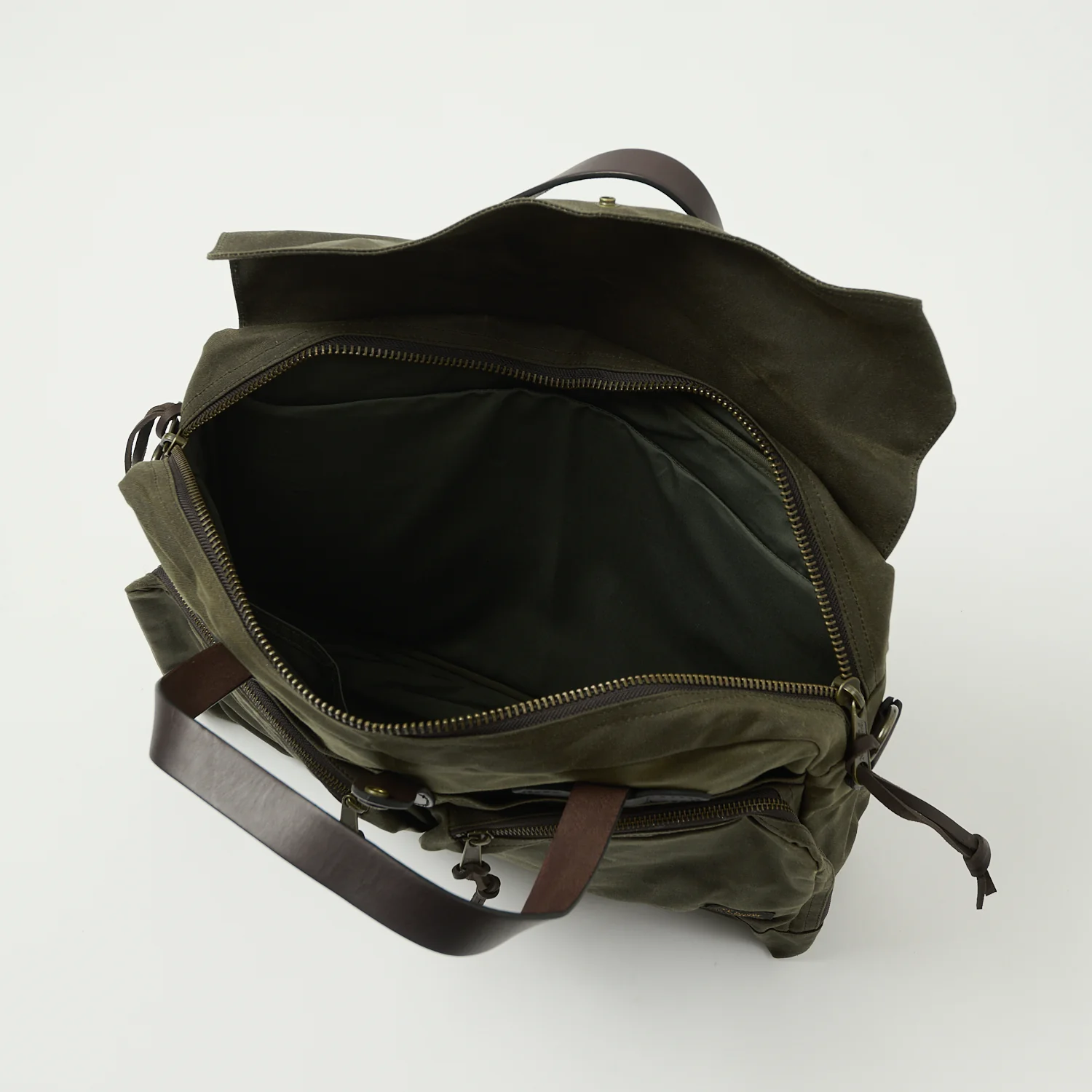 Filson 24-Hour Tin Cloth Briefcase - Otter Green - Image 4