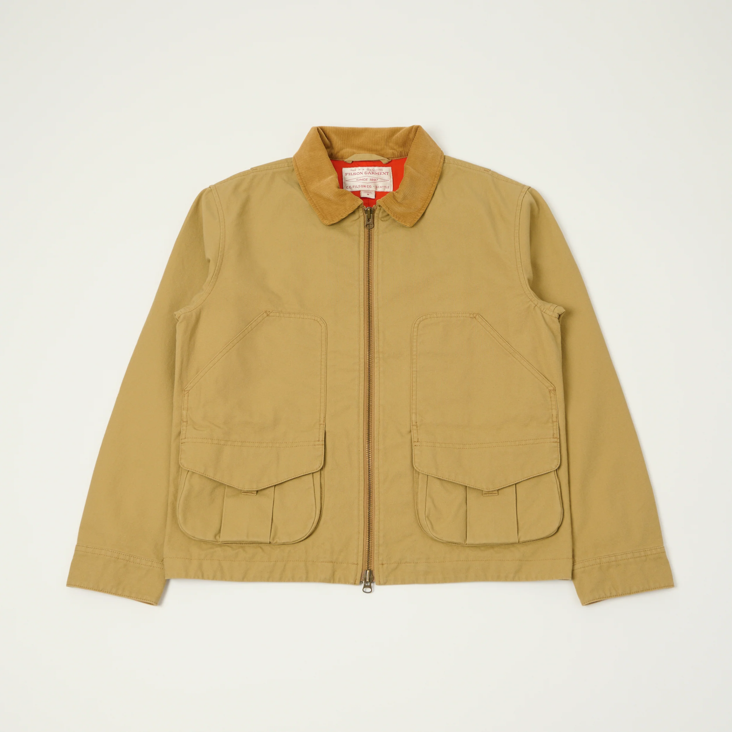 Filson Dry Tin Cloth Hunting Jacket - Tan