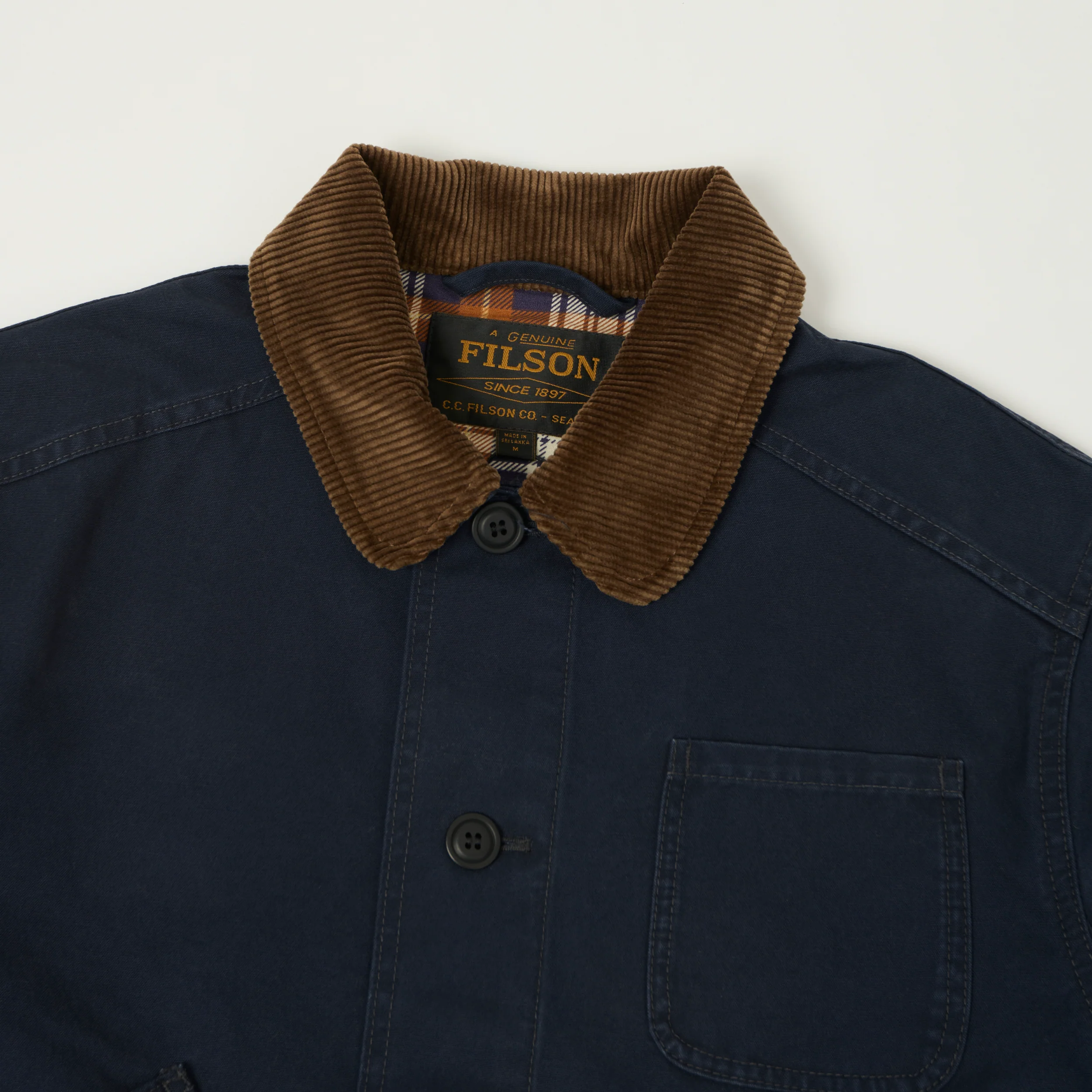 Filson Canvas Hunting Jacket - Blue Mussel - Image 2