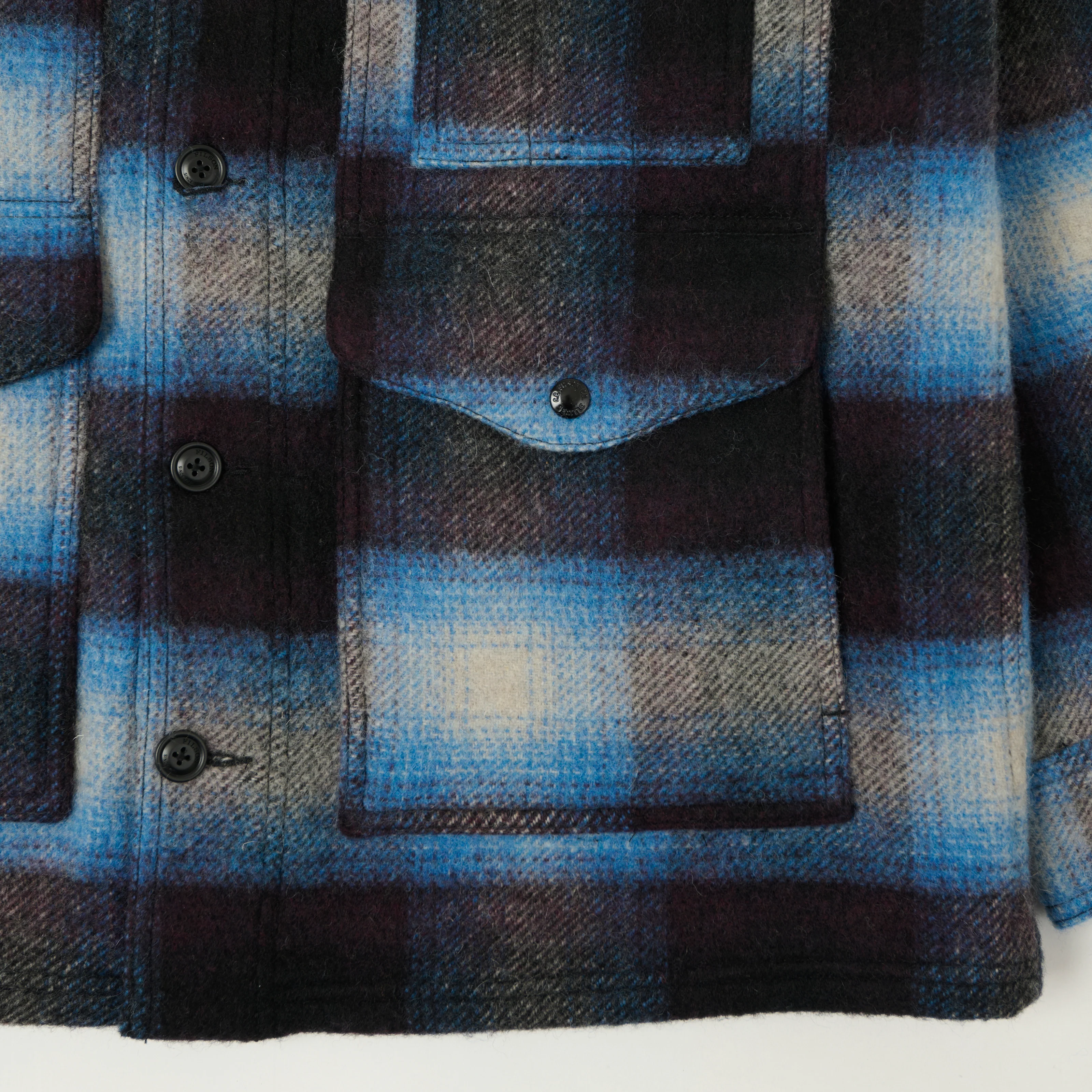 Filson 'Journey Man' Wool Plaid Jacket - Blue/Black - Image 4
