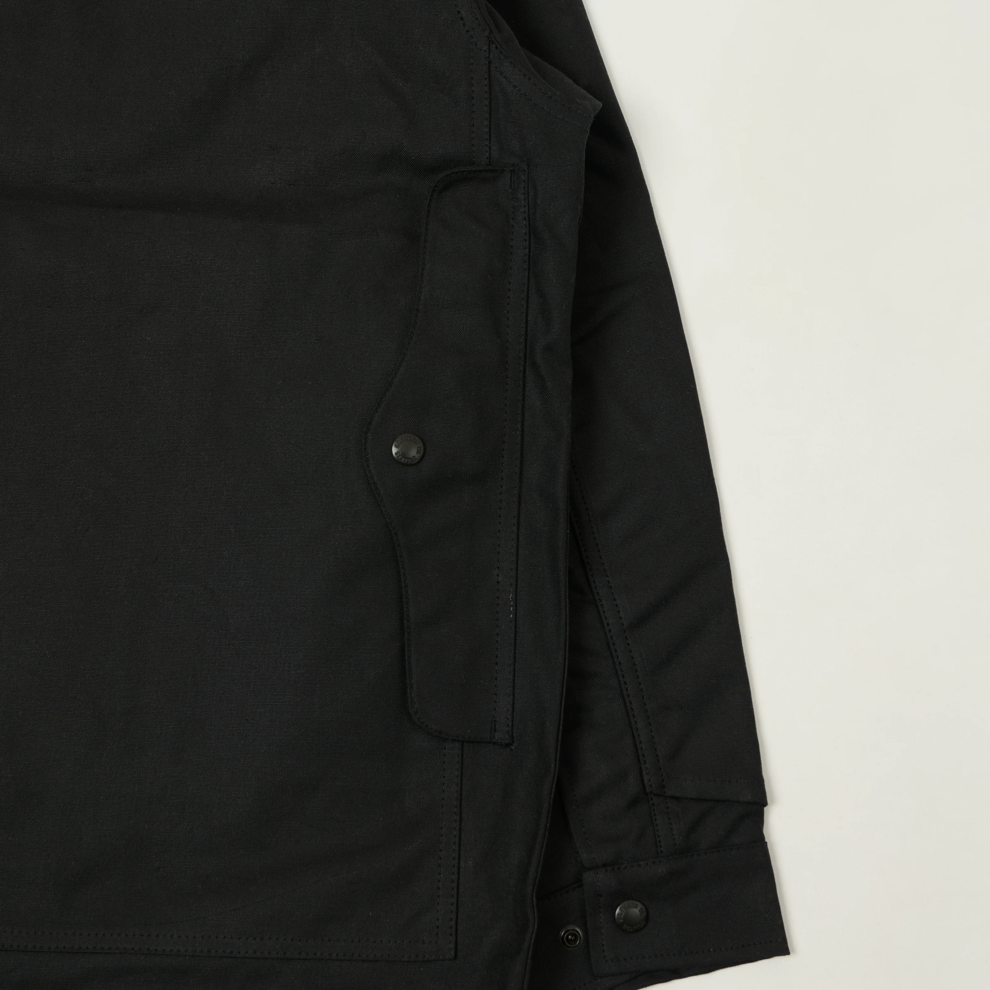 Filson Lined Tin Cloth Cruiser Jacket - Black - Image 6