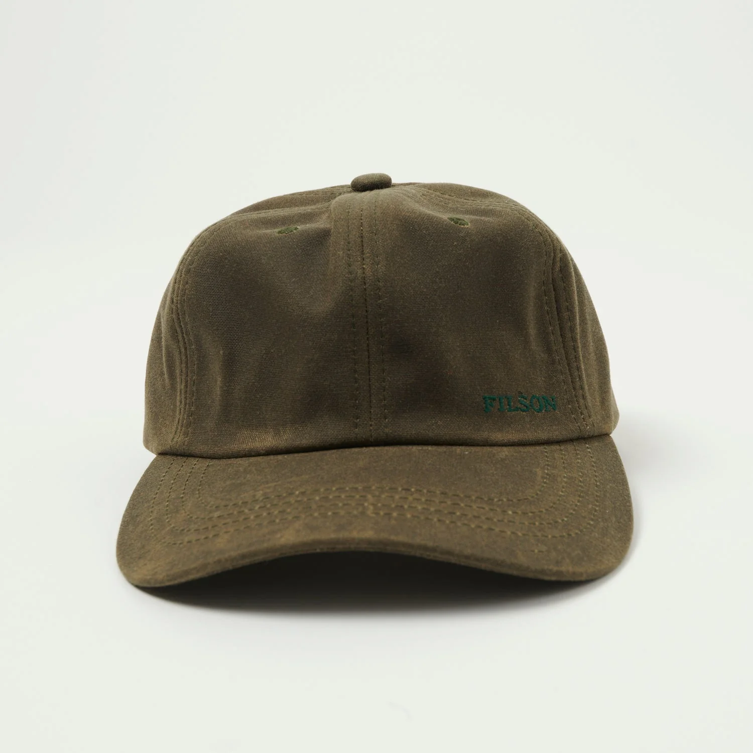 Filson Tin Cloth Low-Profile Logger Cap - Otter Green - Image 2