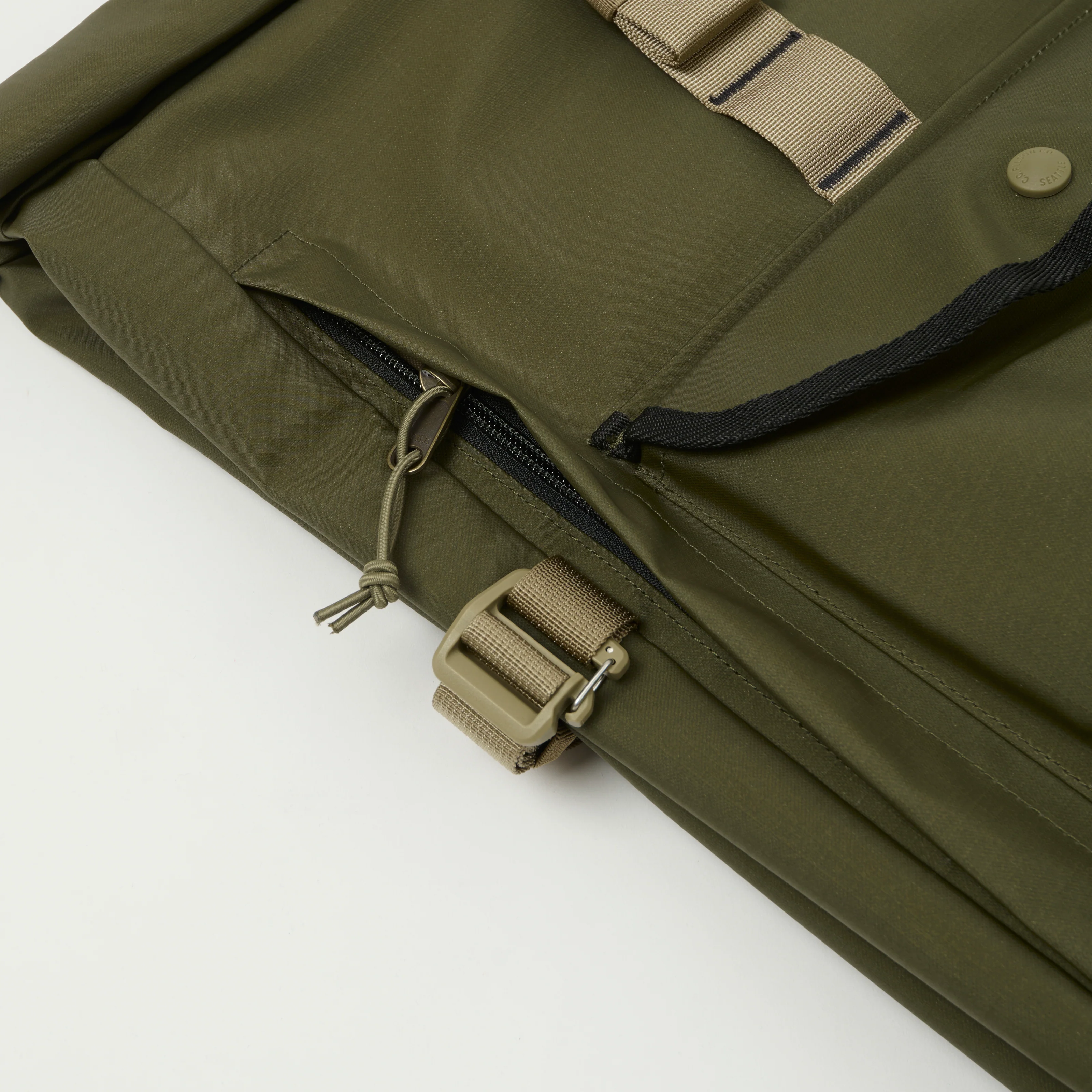 Filson Ripstop 'Scout' Backpack - Olive/Black - Image 4