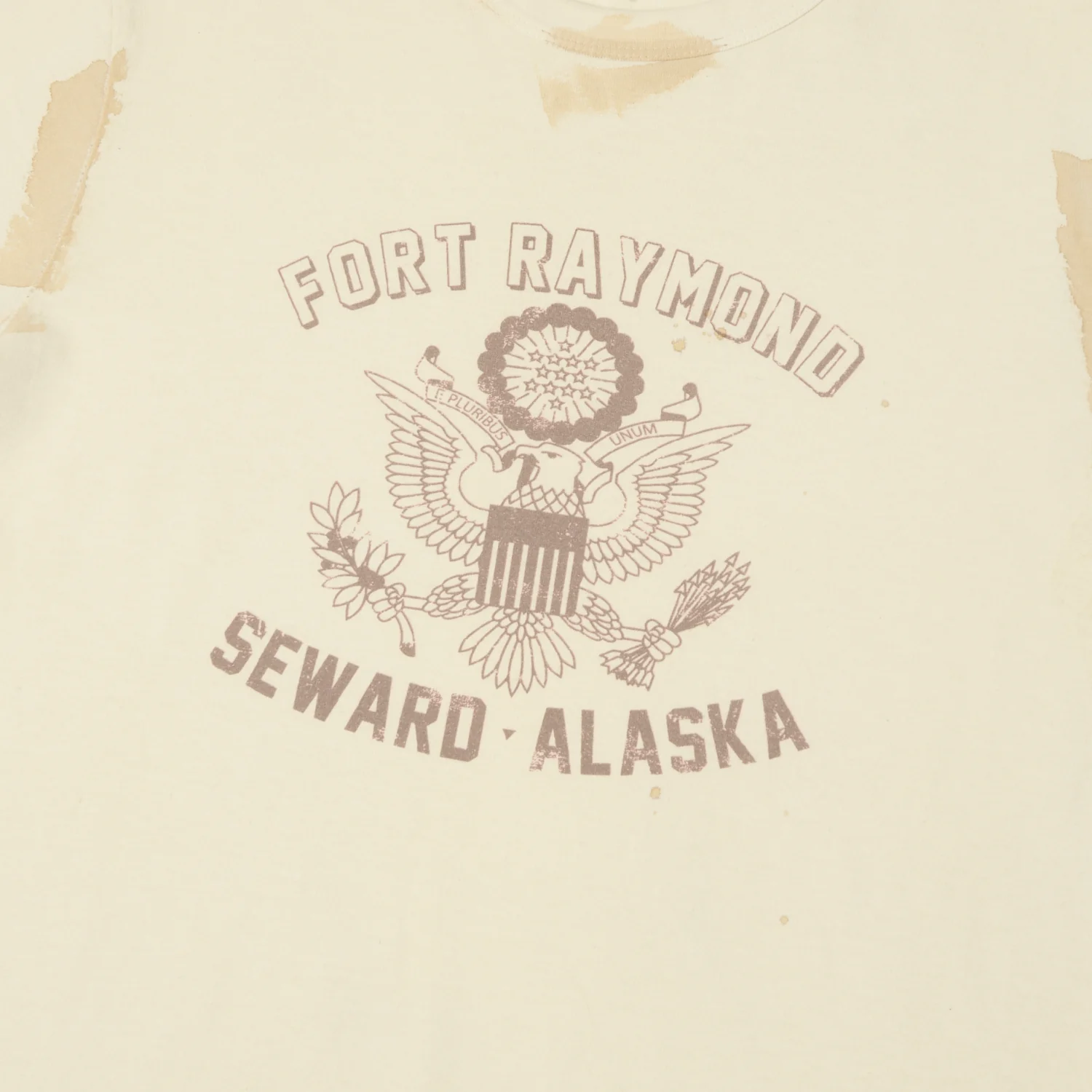 Flea-T 1950s 'Fort Raymond' T-Shirt - White - Image 3