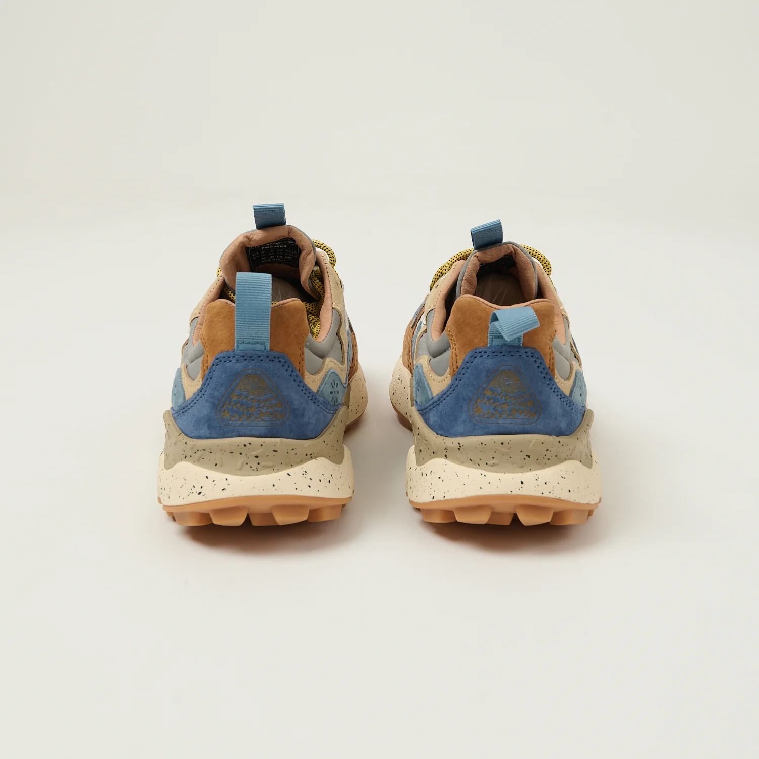 Flower Mountain Yamano 3 Suede/Nylon Sneaker - Brown/Deep Petrol/Light Blue - Image 3