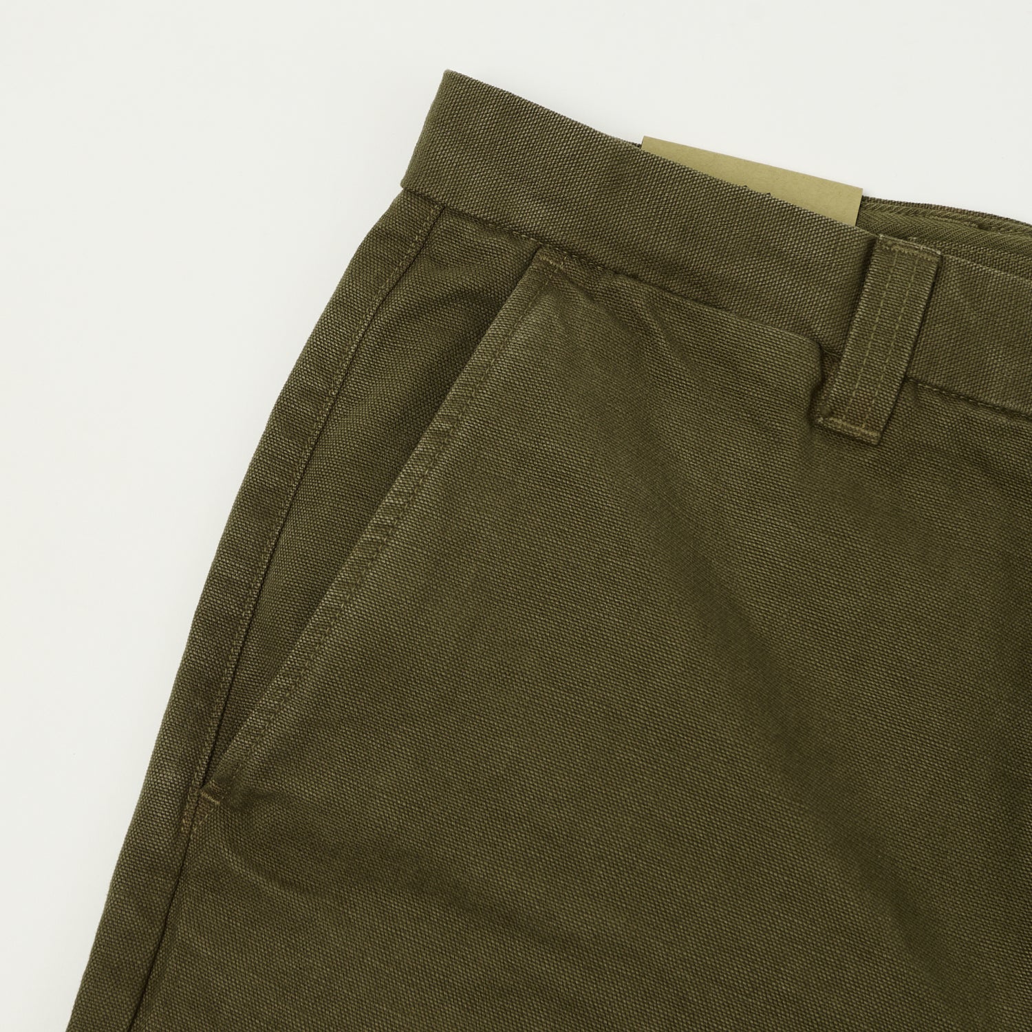 Freenote Cloth Heavyweight 14oz Slub Deck Pant - Army Green - Image 4