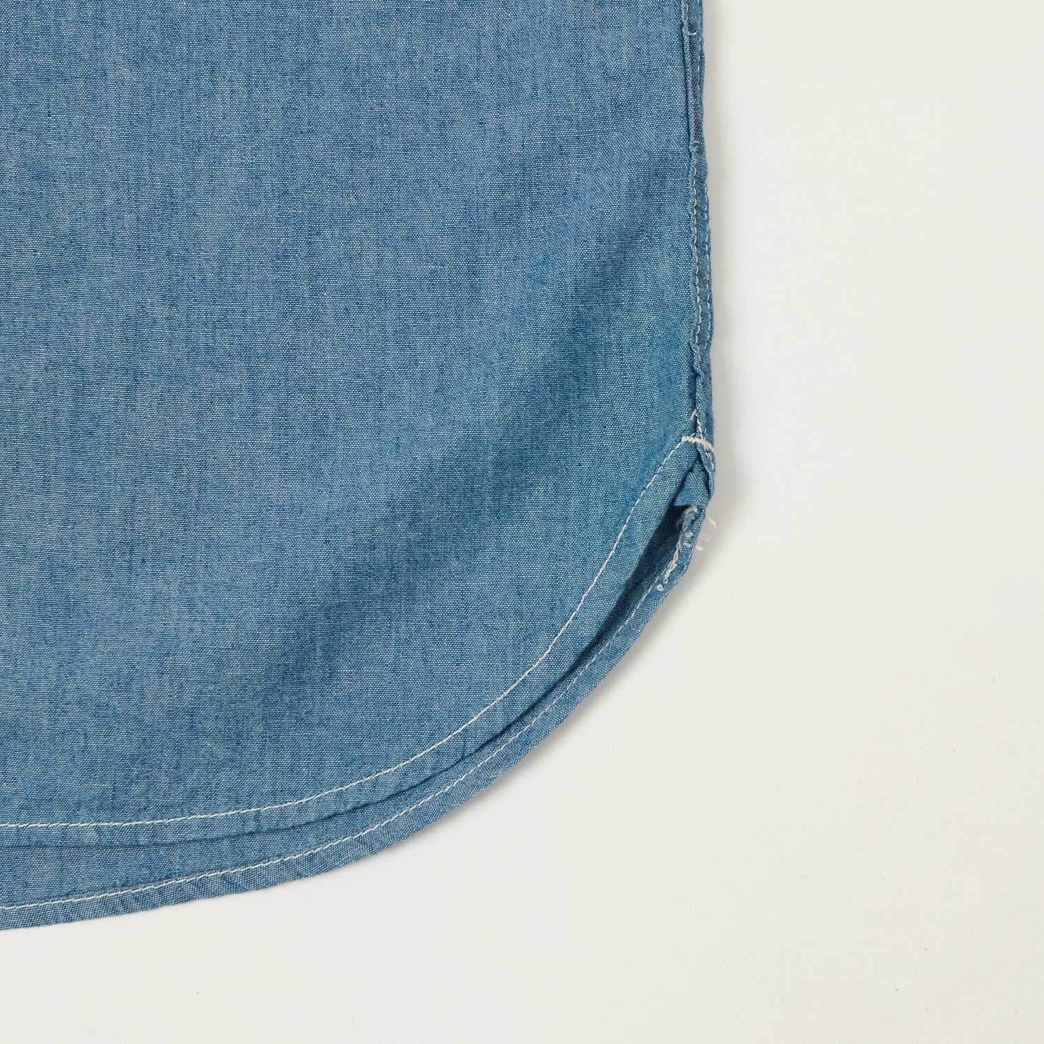 Freenote Cloth 'Dayton' Short Sleeve Chambray Shirt - Blue - Image 4