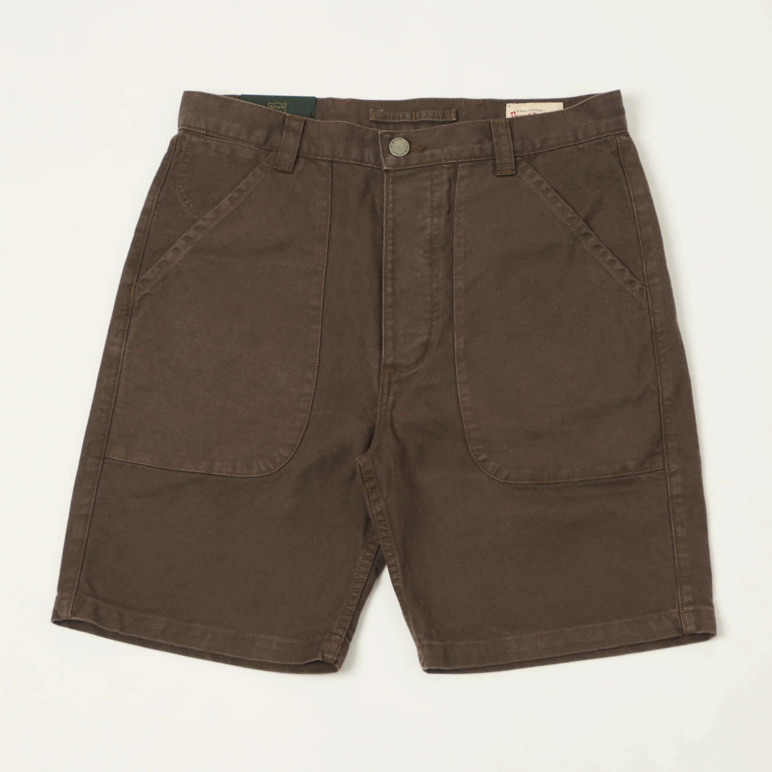 Freenote Cloth 'Vagabond' Fatigue Short - Bark