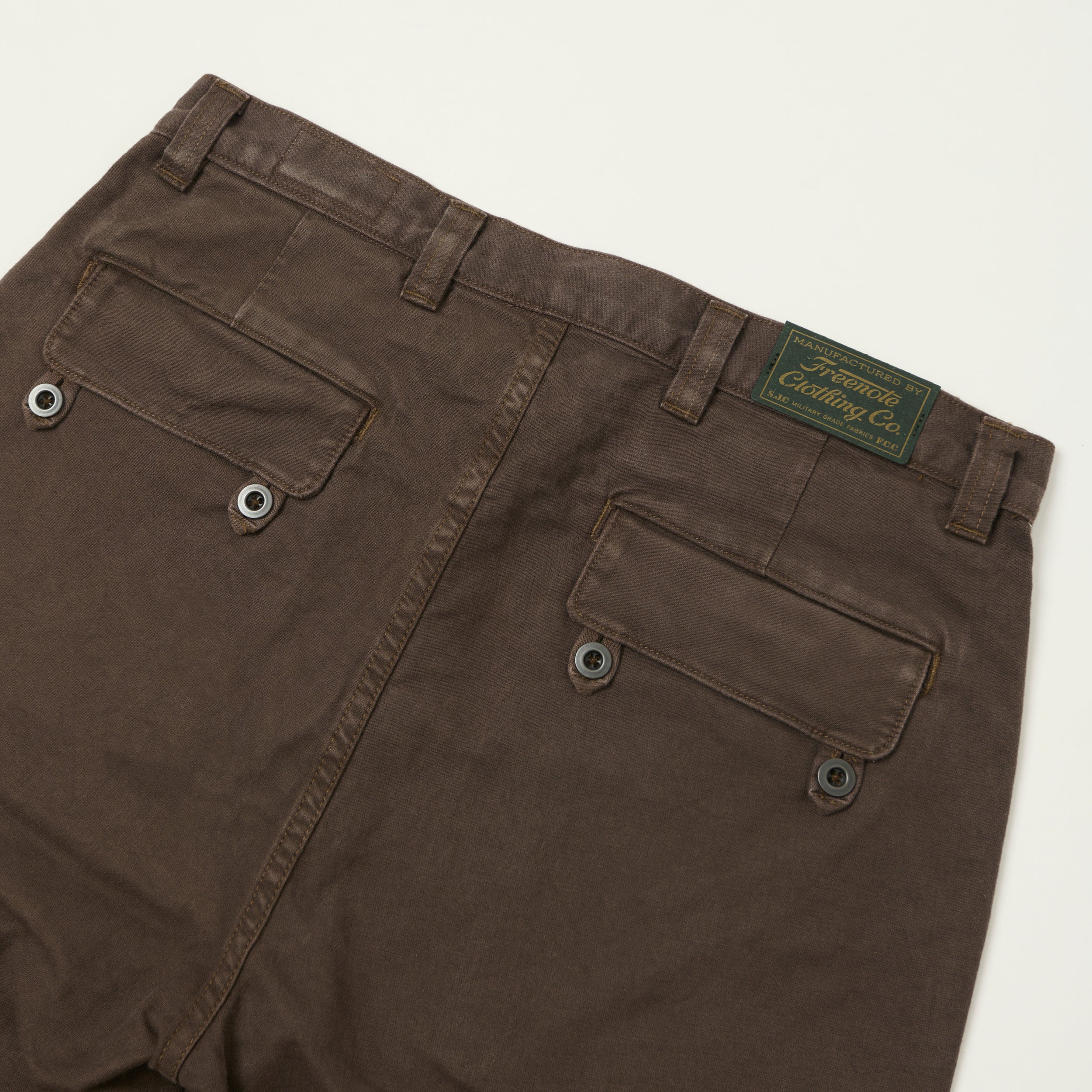 Freenote Cloth 'Vagabond' Fatigue Short - Bark - Image 2