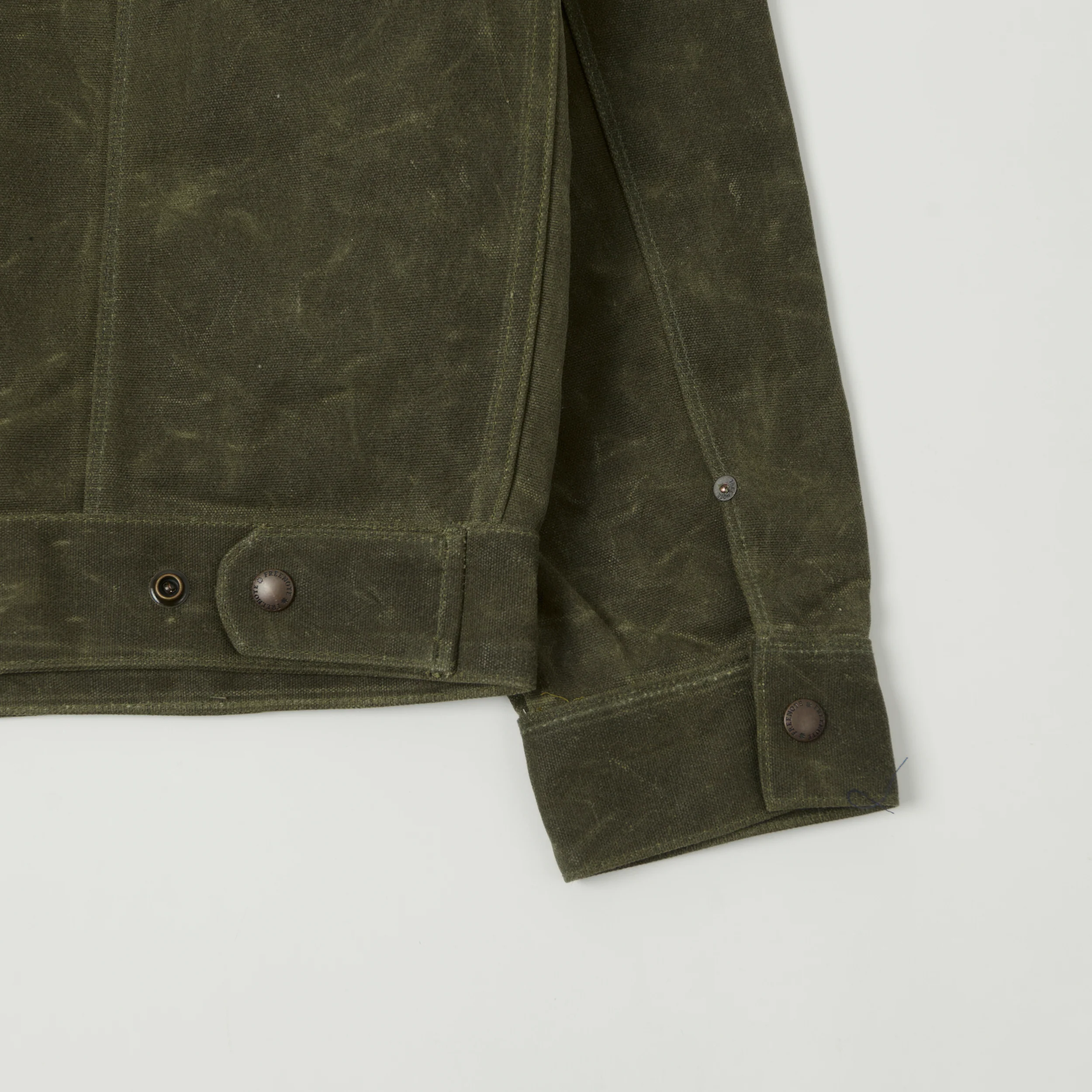 Freenote Cloth Waxed Canvas Ranch Jacket - Olive - Image 6