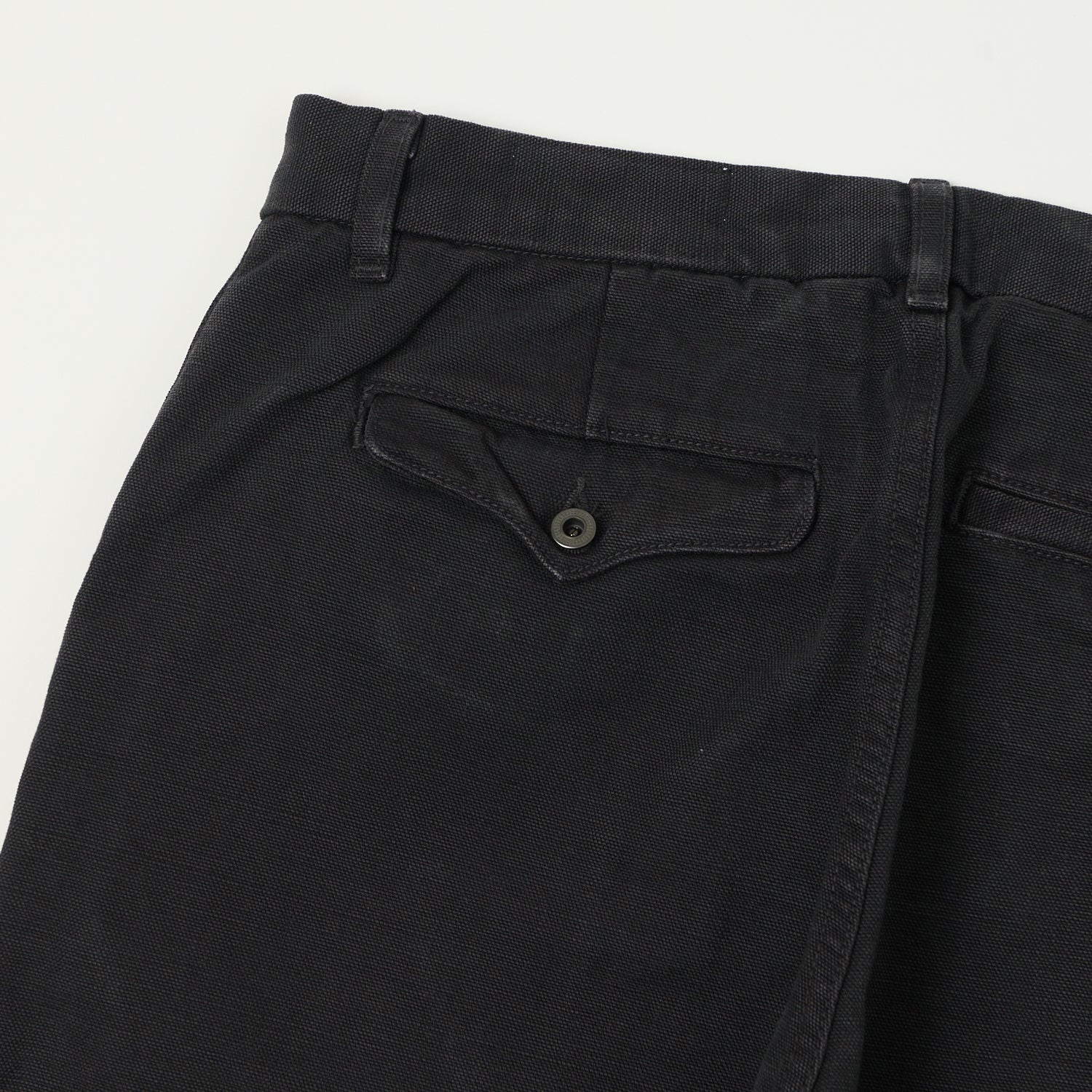 Freenote Cloth Heavyweight 14oz Slub Workers Chino - Black - Image 3