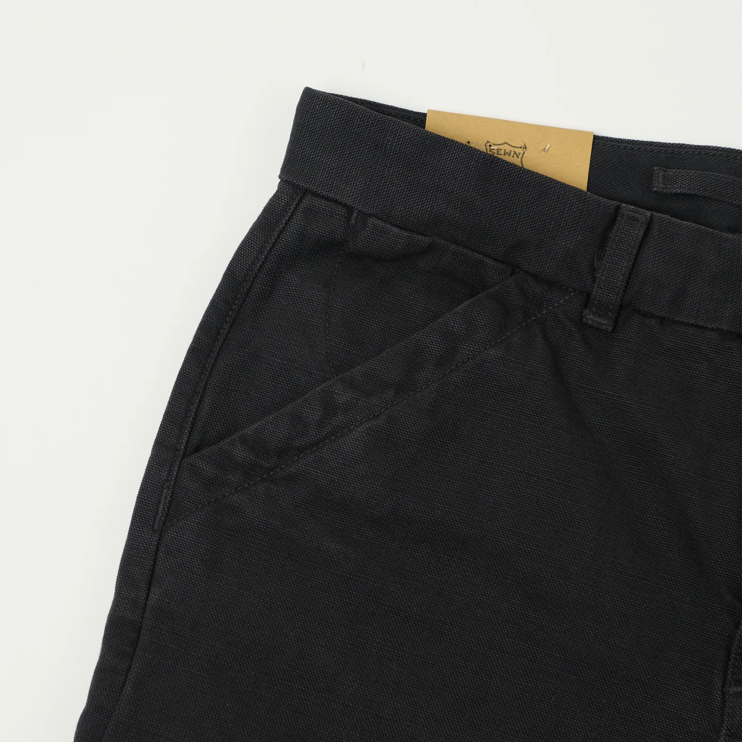 Freenote Cloth Heavyweight 14oz Slub Workers Chino - Black - Image 4