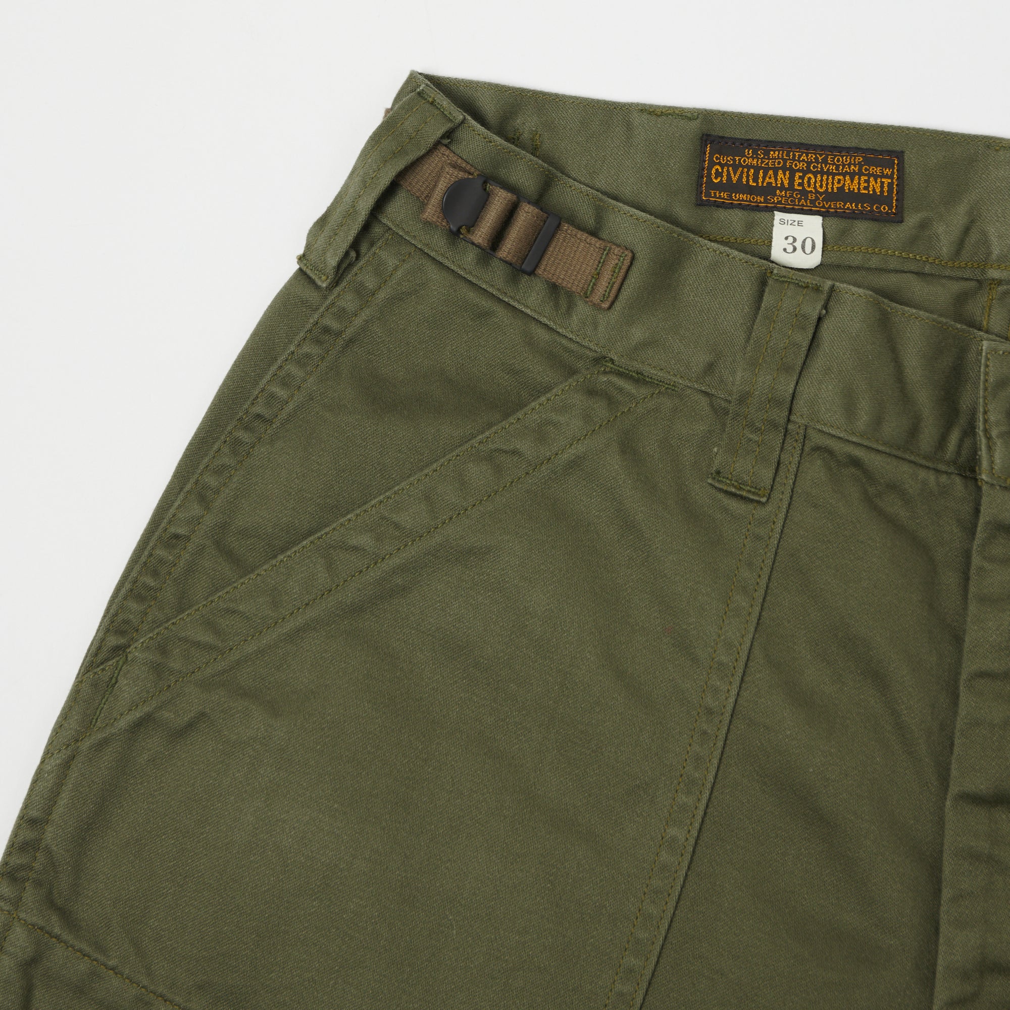 Freewheelers & Co U.S. Army 'Sidewinder' Military Short - Olive - Image 4
