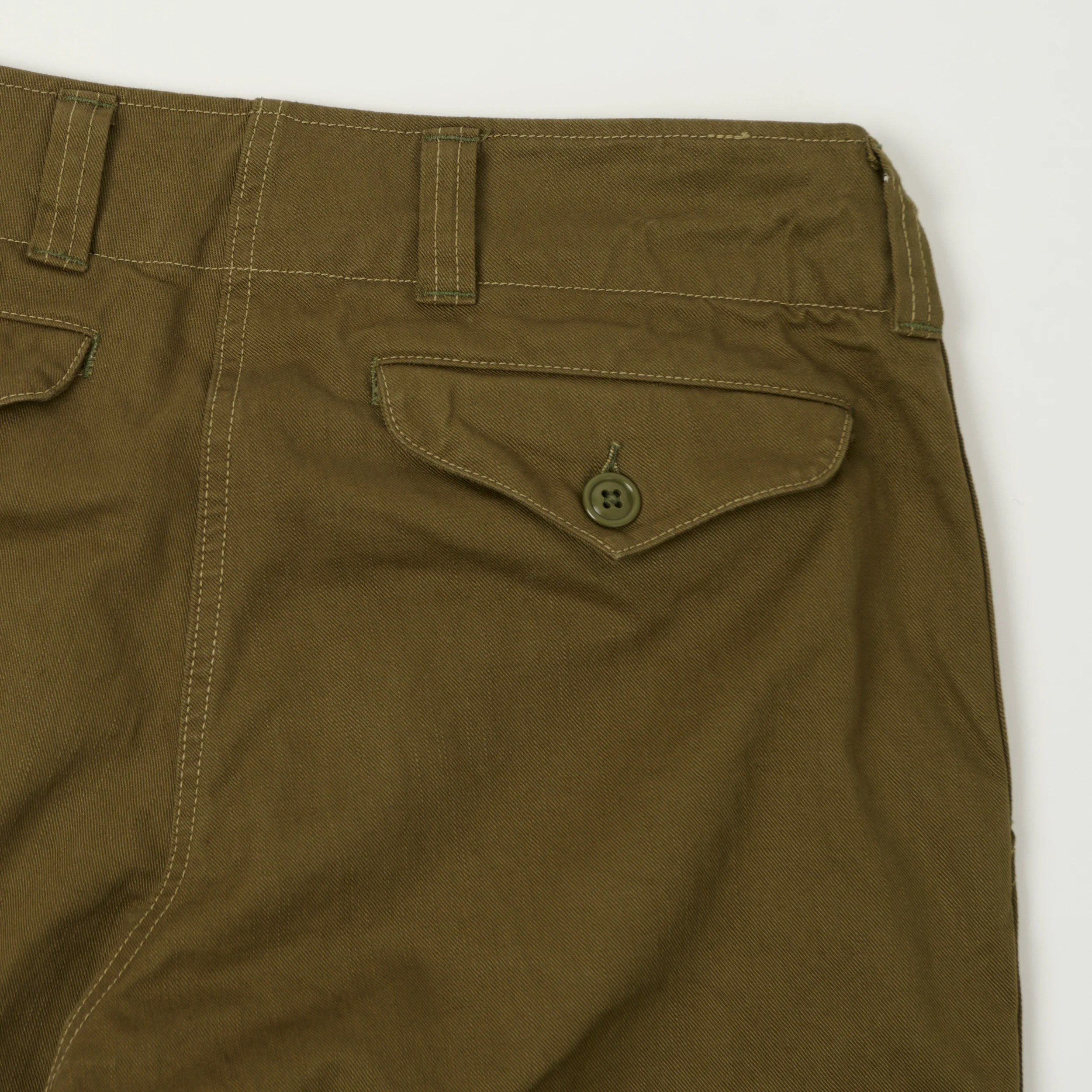 Freewheelers & Co Union Special Overalls Aviators Trouser - Dark Khaki Beige - Image 2