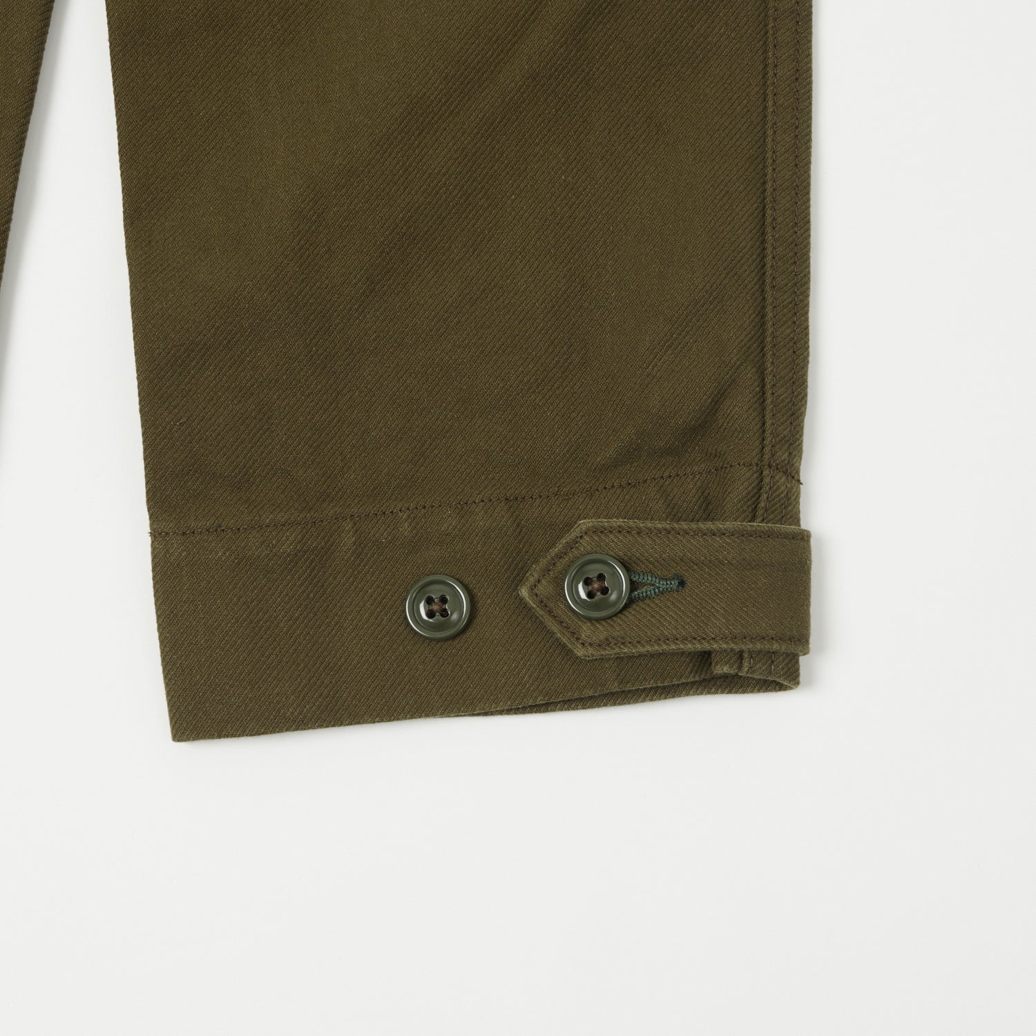 Freewheelers & Co Union Special Overalls Aviators Trouser - Dark Olive - Image 4