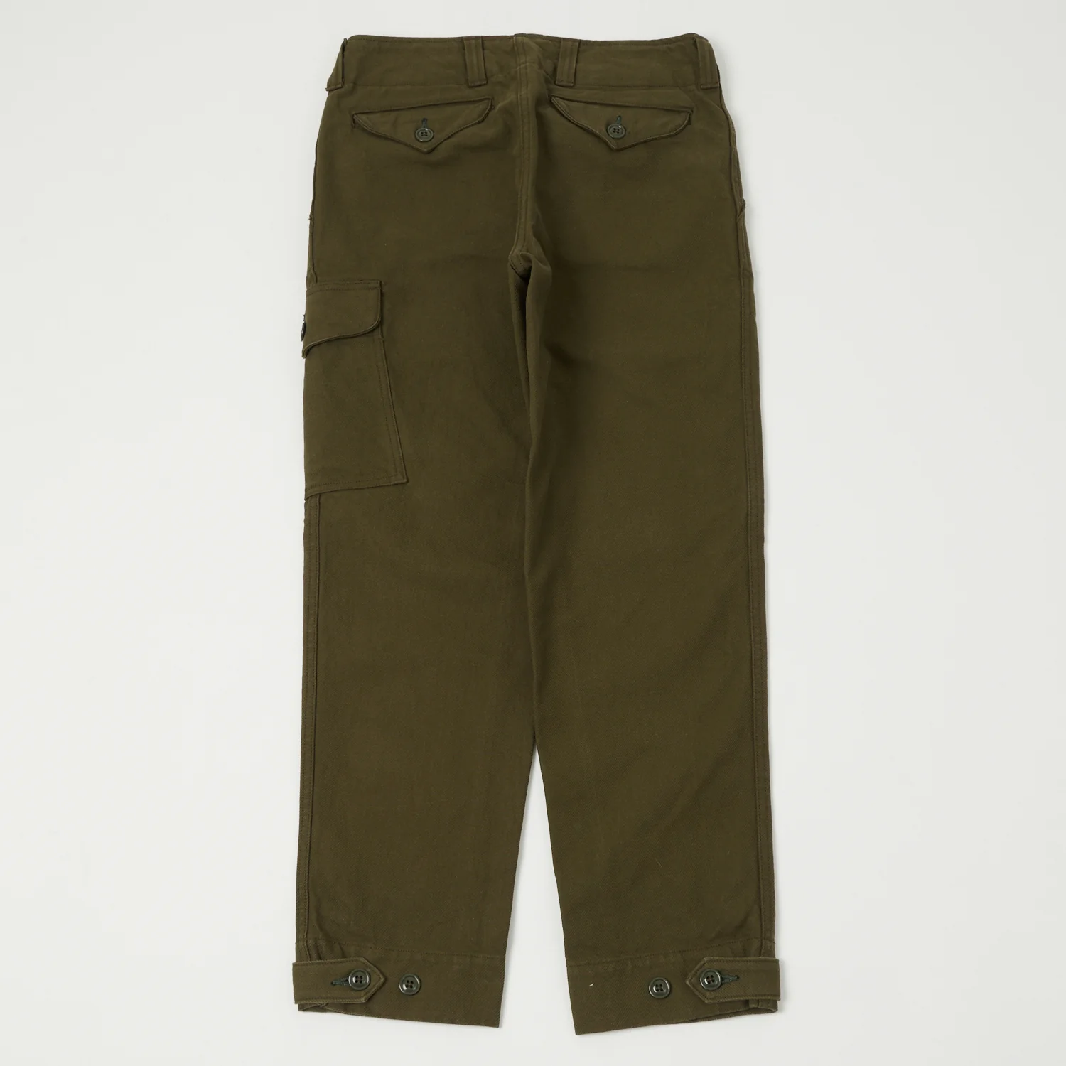 Freewheelers & Co Union Special Overalls Aviators Trouser - Dark Olive - Image 7