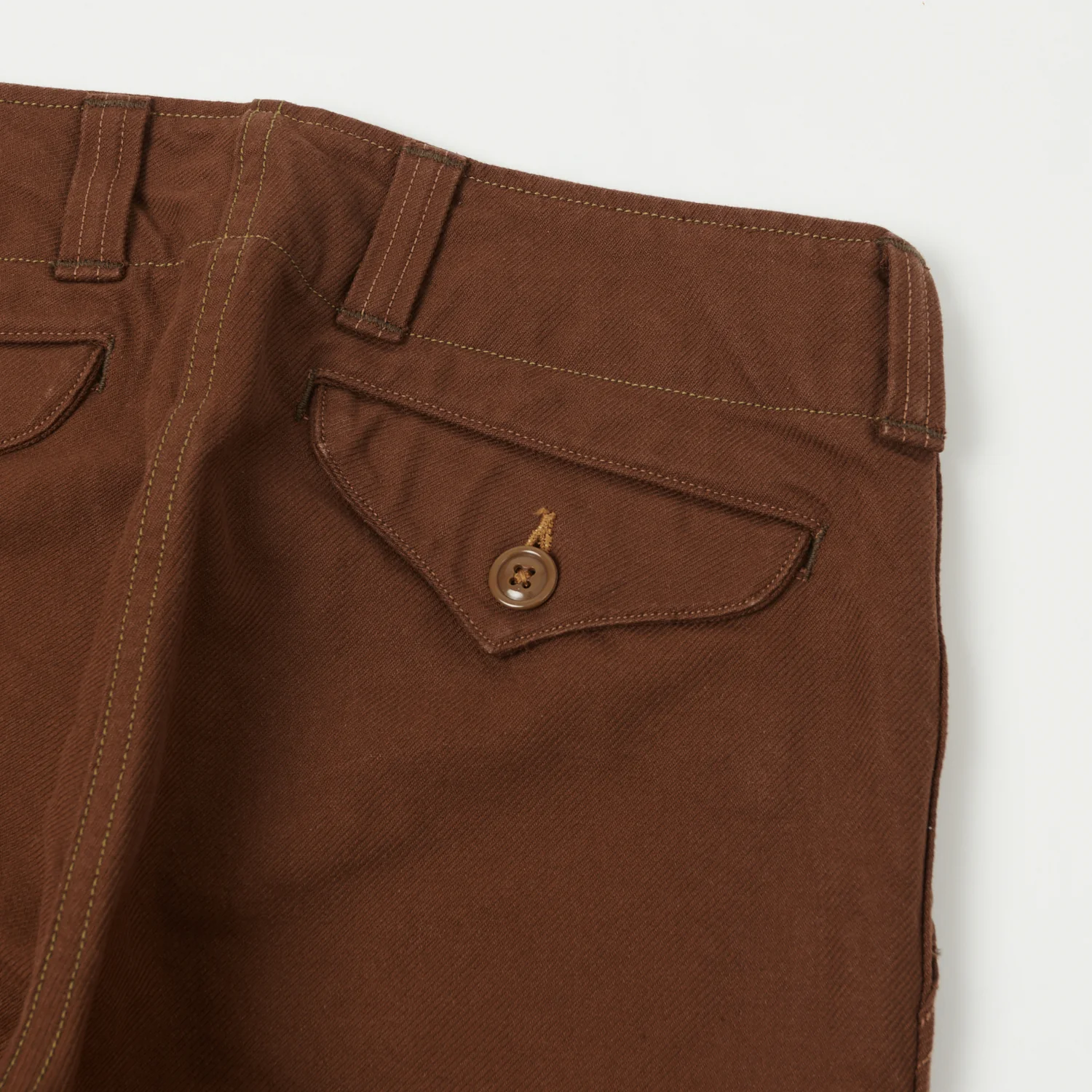 Freewheelers & Co Union Special Overalls  'Aviators' Trouser - Red Brown - Image 2