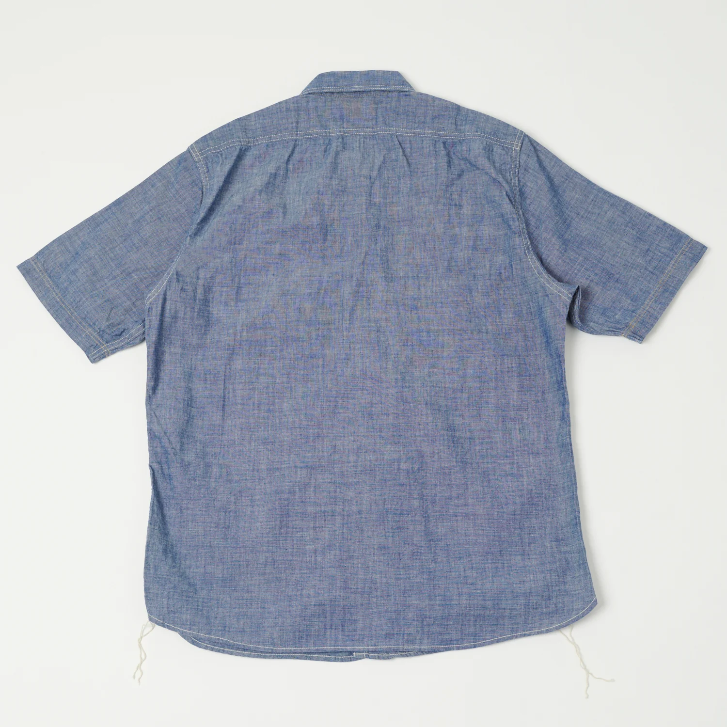 Freewheelers & Co Union Special Overalls 'Head Man' Cut Sleeve Shirt - Vintage Indigo - Image 5