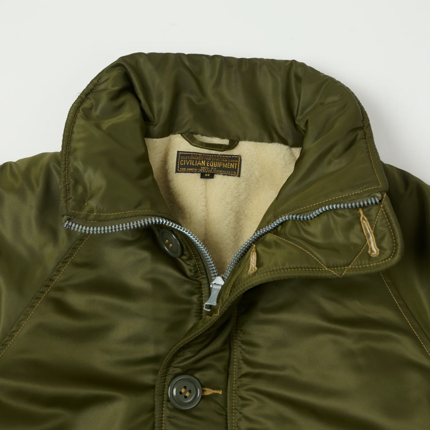 Freewheelers & Co ‘USAF Air Crew' Cold Weather Jacket - Khaki Olive - Image 2