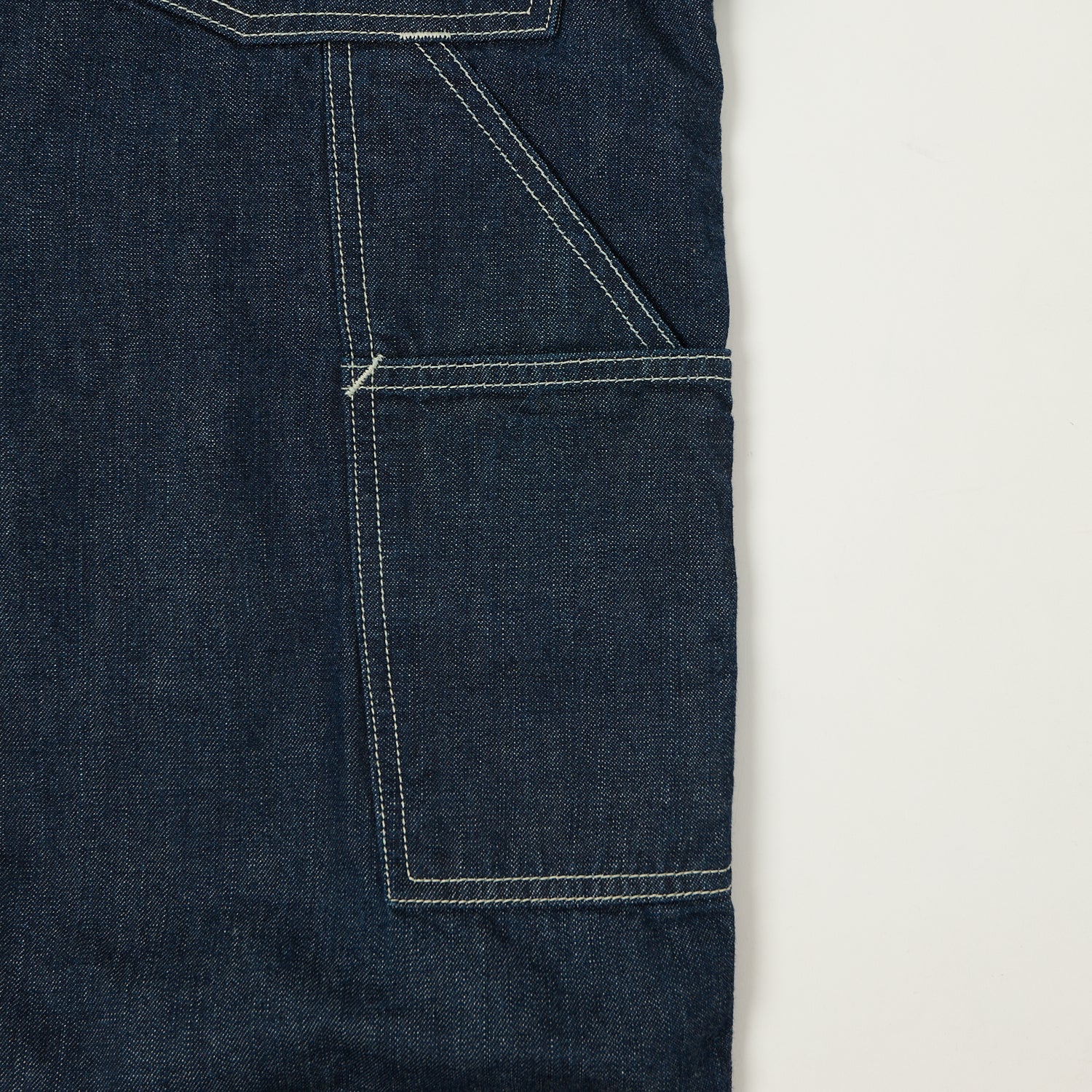 Freewheelers & Co Ironall 'Lot 102 Denim Overalls' Trouser - Indigo - Image 5