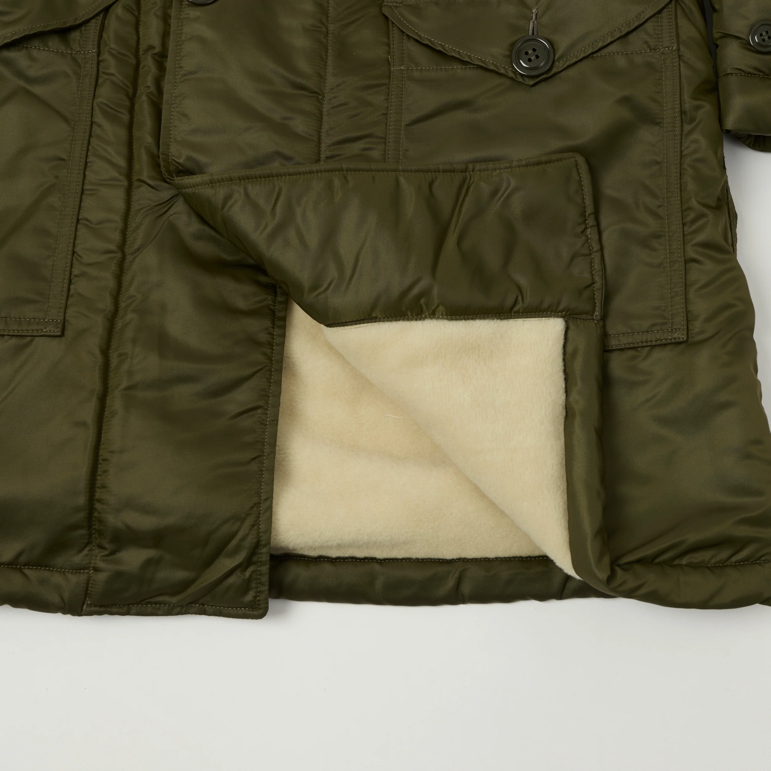 Freewheelers & Co Union Special Overalls 'M-1949' Air Crew Coat - Khaki Olive - Image 6