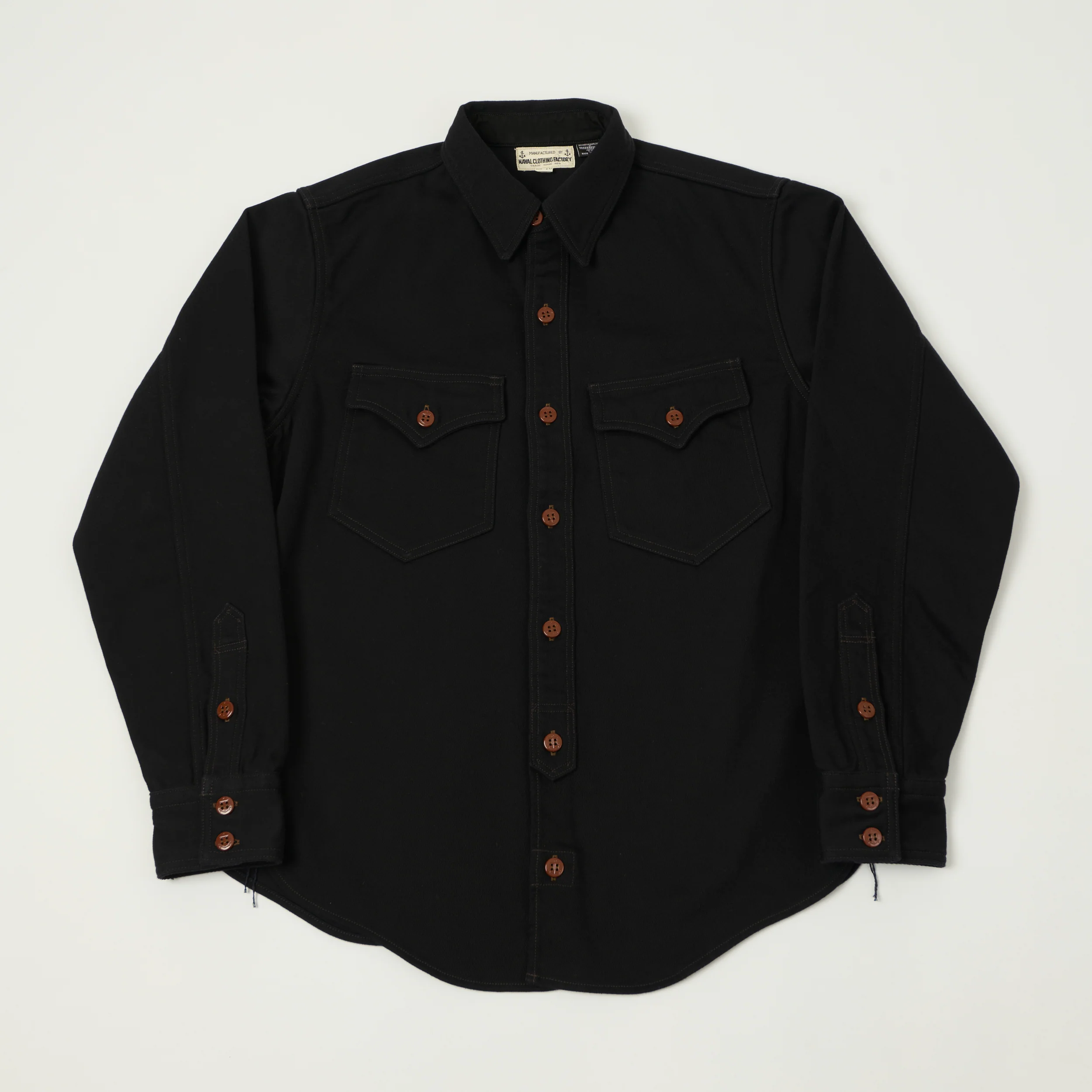 Freewheelers & Co U.S Navy Utility CPO Shirt - Dark Navy
