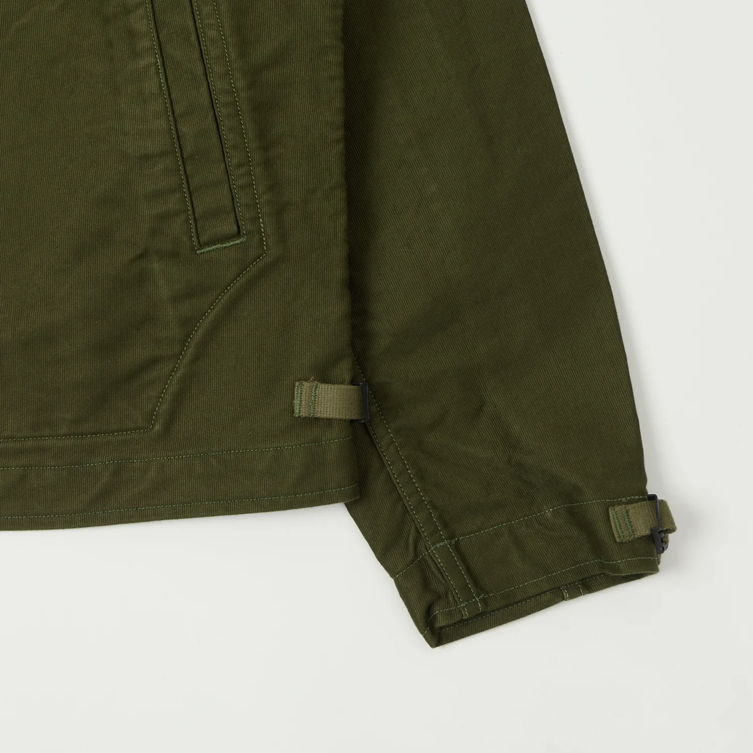 Freewheelers & Co Deck Worker Jacket - Dark Khaki Green - Image 4