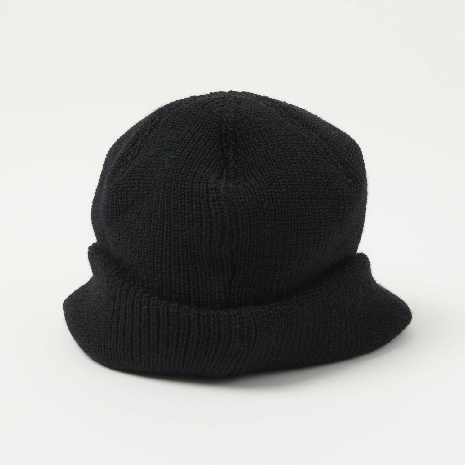 Freewheelers & Co M-1941 Wool Knit Jeep Cap - Black - Image 3
