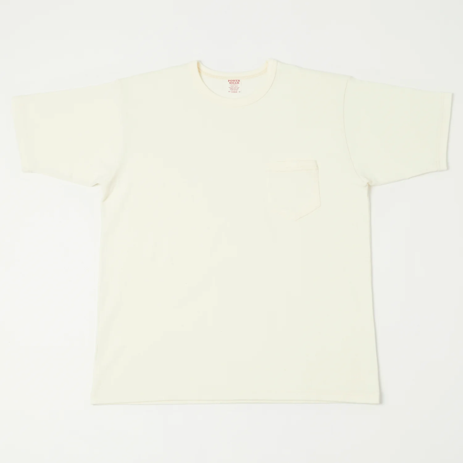 Freewheelers & Co Power Wear Short Sleeve Pocket Tee - Off White