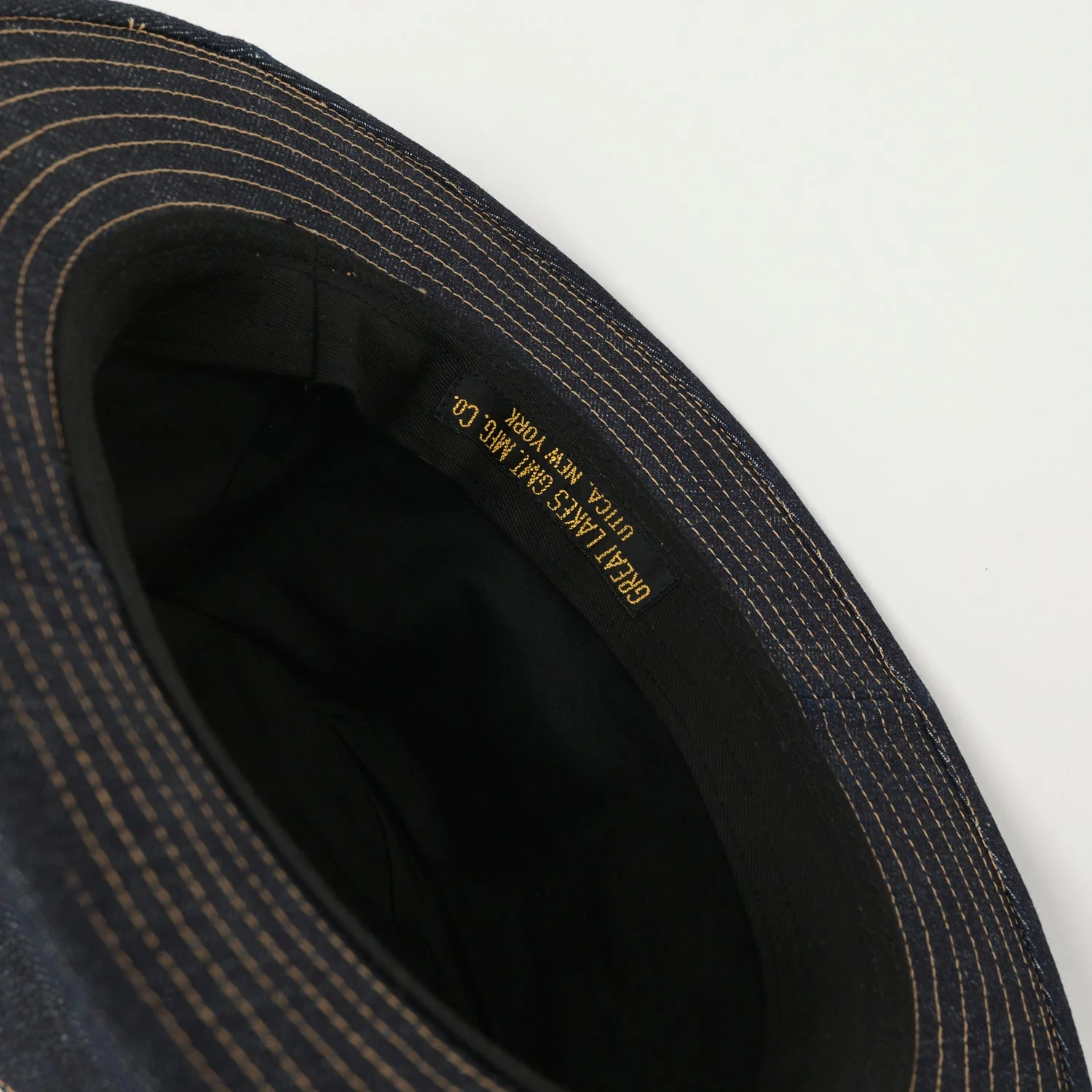 Freewheelers & Co Great Lakes 'Smokey Bear' Woodsman Hat - Indigo Denim - Image 3