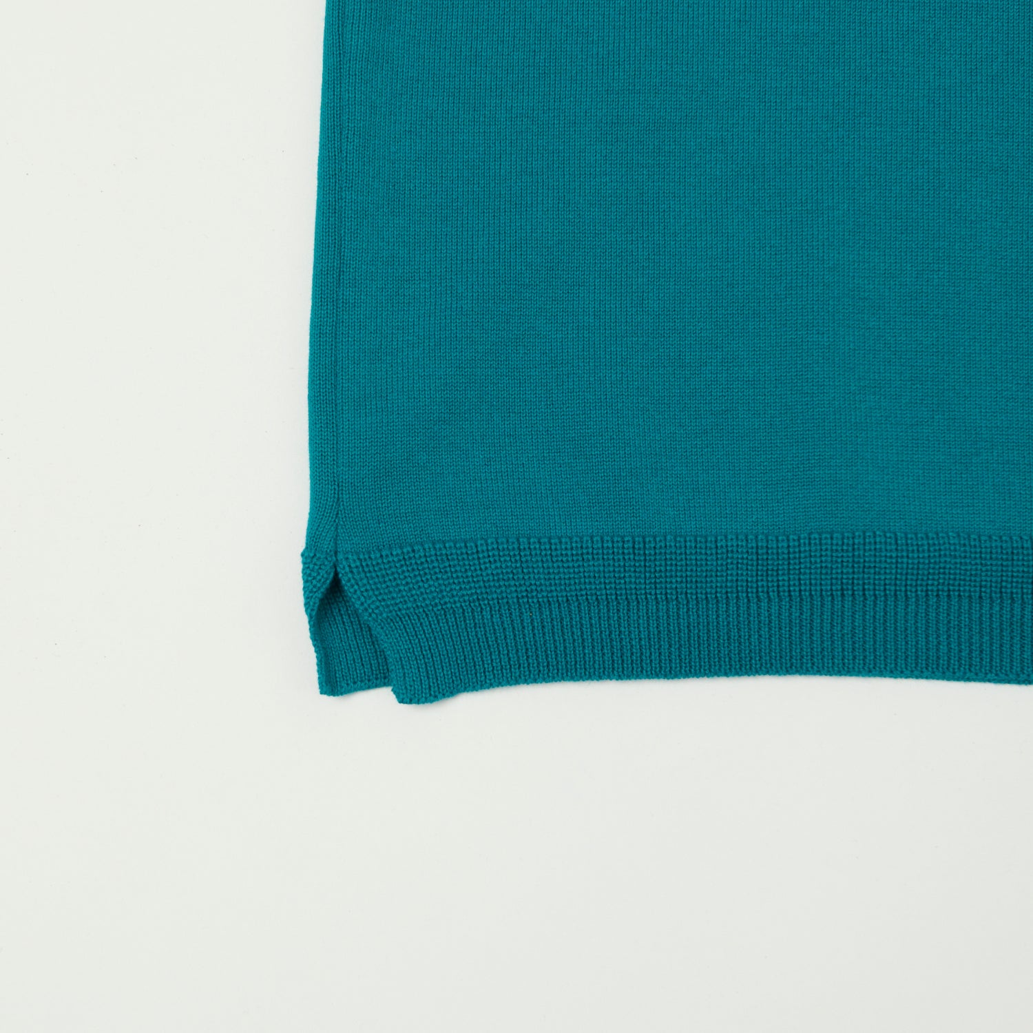 Fujito 'Easy' Solid Collar Knit Polo - Emerald - Image 3