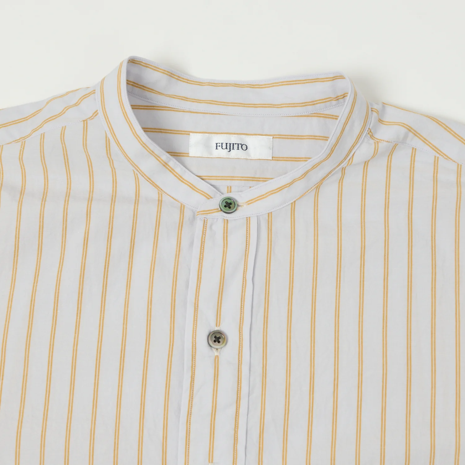 Fujito Officer Shirt - Orange Stripe - Image 2