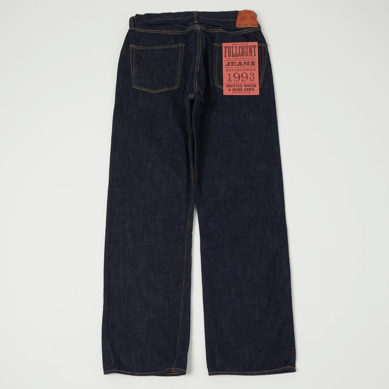 FULLCOUNT 0105SS 'Super Smooth' 11.5oz Wide Straight Jean - One Wash - Image 4