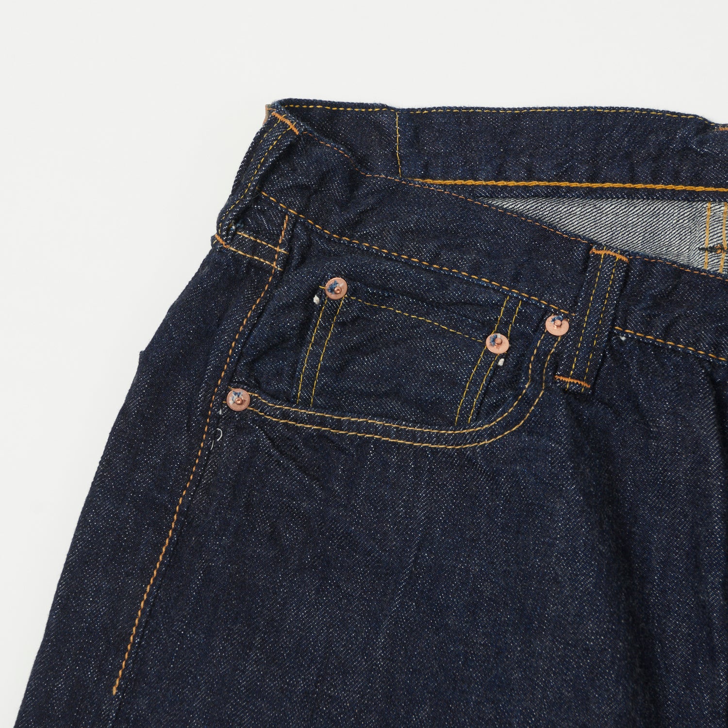 FULLCOUNT 0105SS 'Super Smooth' 11.5oz Wide Straight Jean - One Wash - Image 6