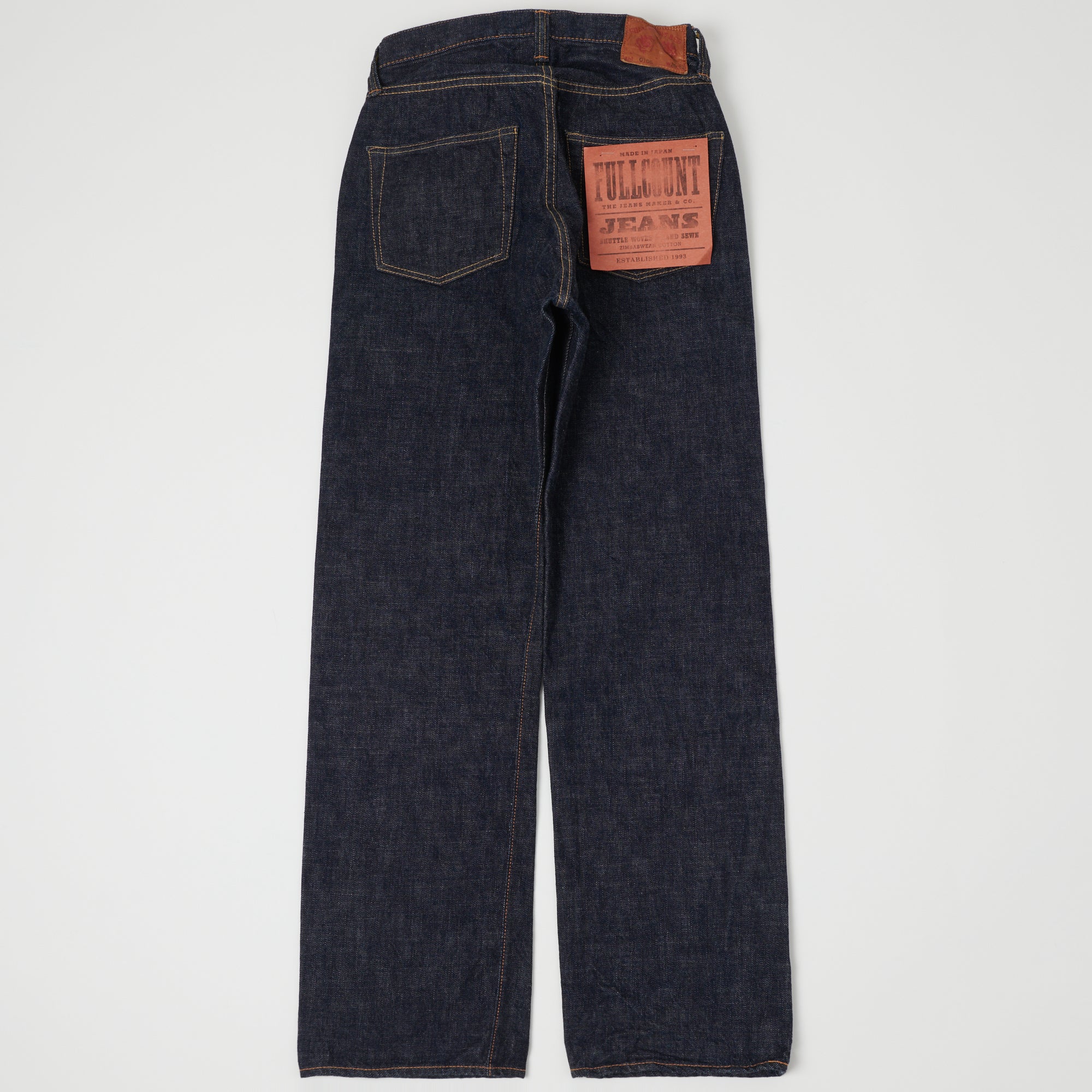 FULLCOUNT 0105 13.7oz Wide Straight Jean - One Wash - Image 6
