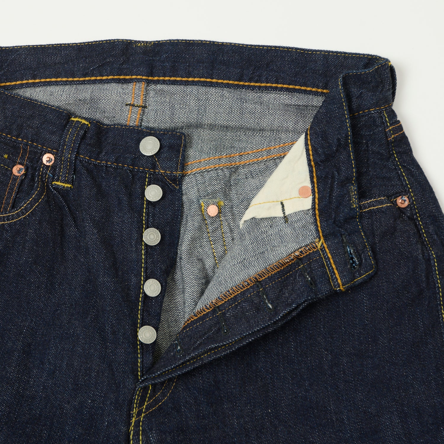 FULLCOUNT 1101SS 'Super Smooth' 11.5oz Loose Straight Jean - One Wash - Image 5