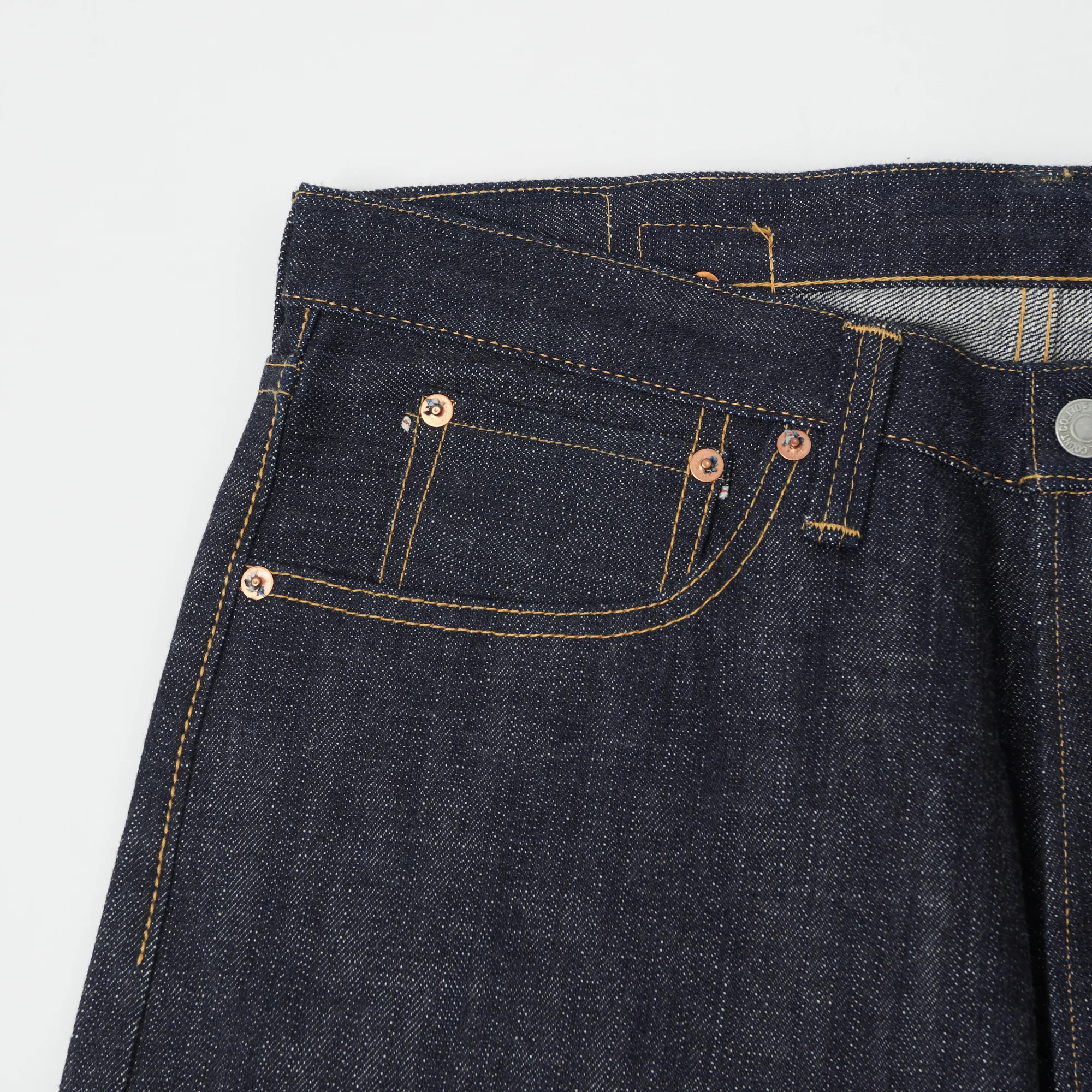 FULLCOUNT 1101XX Special Edition 15.5oz Loose Straight Jean - Raw - Image 4