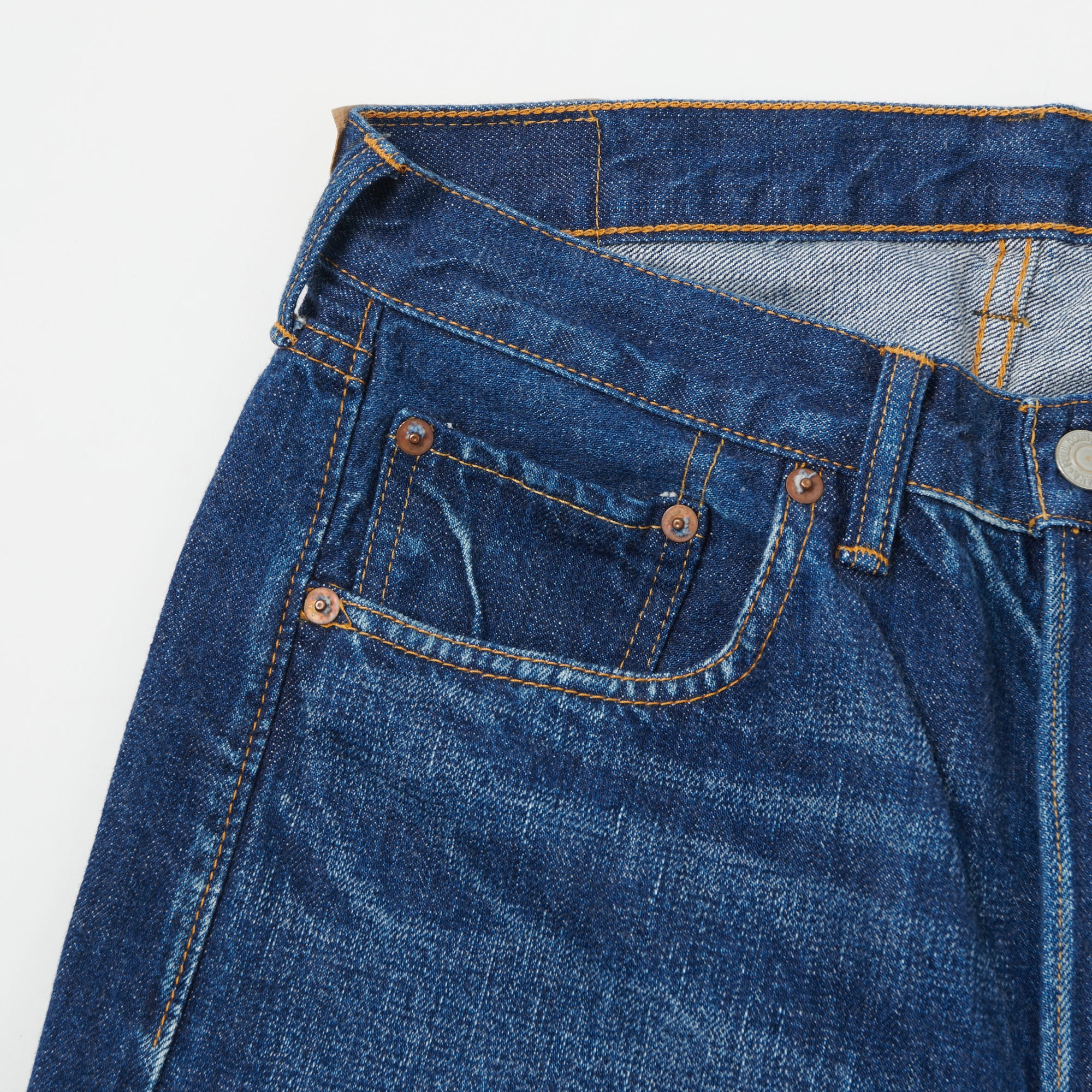 FULLCOUNT 1102 13.7oz Regular Straight Jean - 'That Thing' Wash - Image 5
