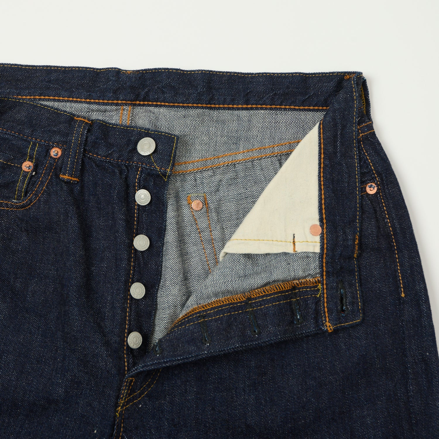 FULLCOUNT 1108SS 'Super Smooth' 11.5oz Regular Straight Jean - One Wash - Image 5