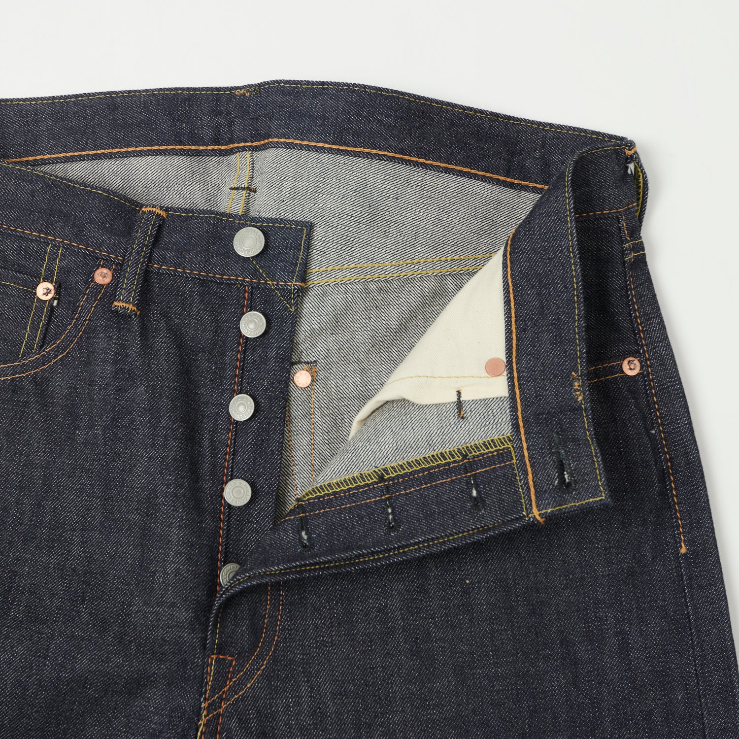 FULLCOUNT 1110 13.7oz Slim Tapered Jean - Raw - Image 5