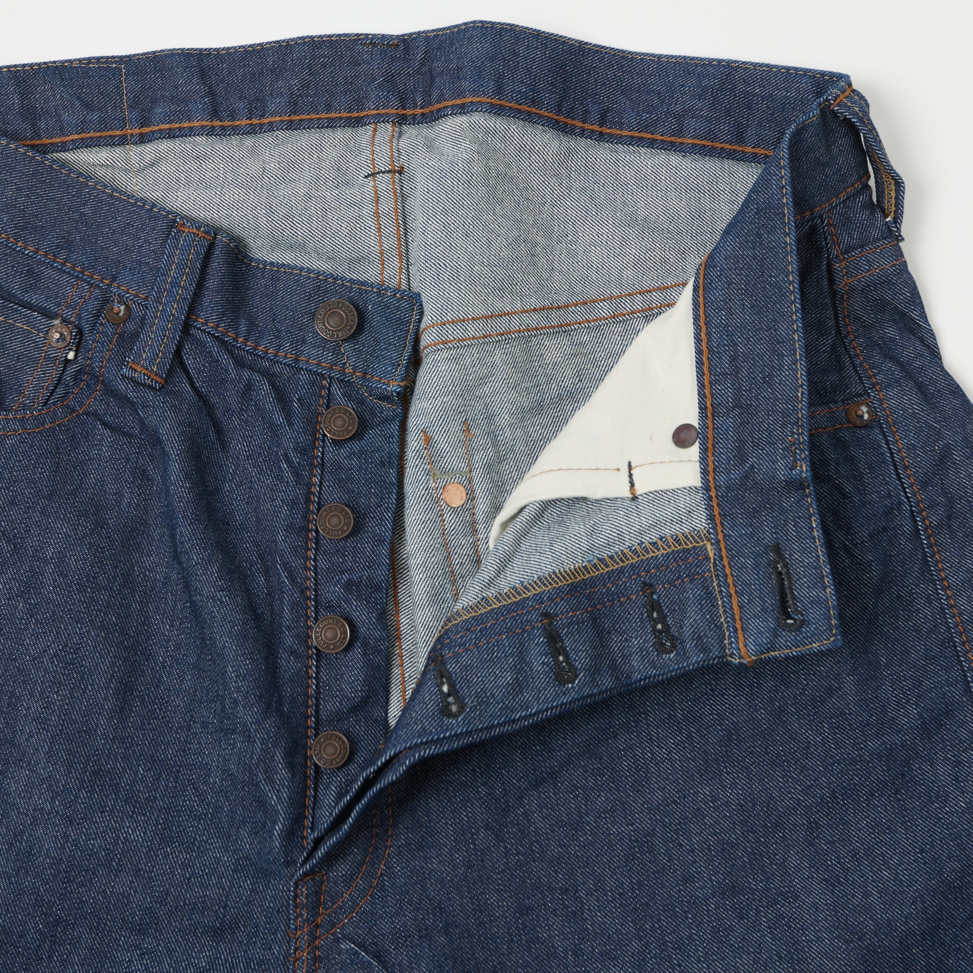 FULLCOUNT 1121 'Duke' 13.5oz Wide Straight Jean - One Wash - Image 3